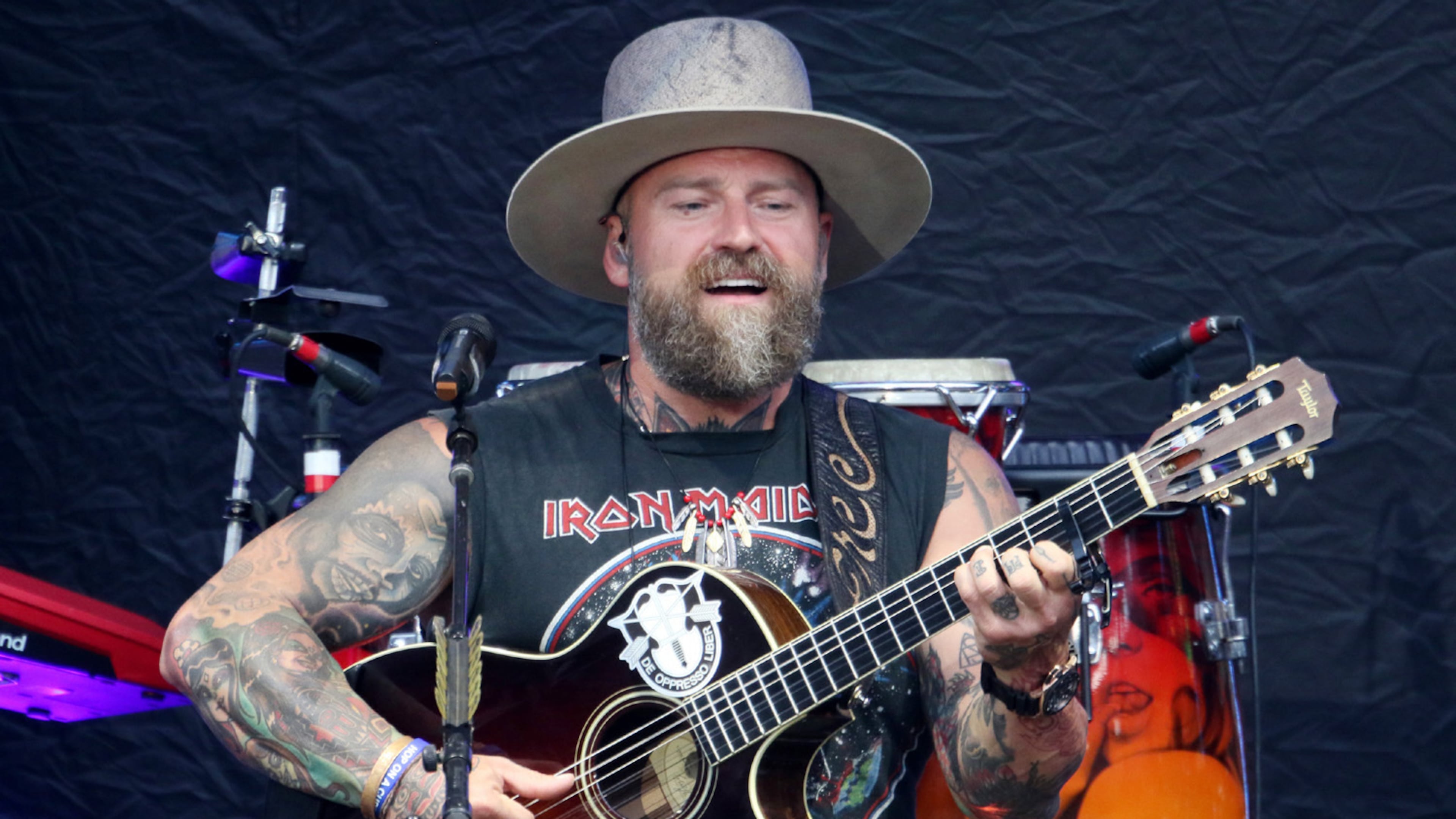 The Zac Brown Band entertained a large Truist Park crowd on Friday, June 17, 2022, on their Out in the Middle tour. (Photo: Robb Cohen for The Atlanta Journal-Constitution)