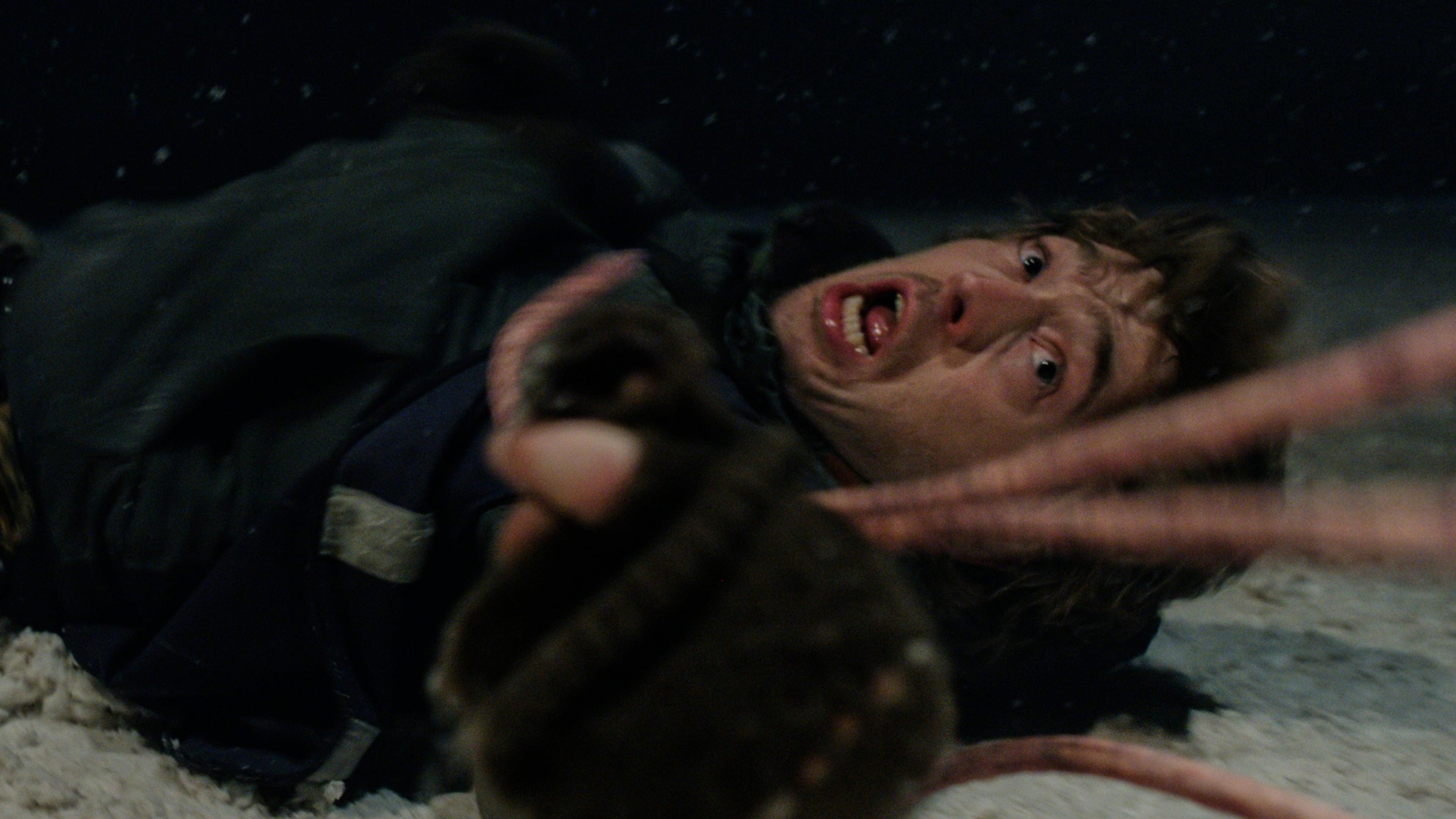 This image released by Sony Pictures shows Austin Abrams in a scene from "Resident Evil." (Sony Pictures via AP)