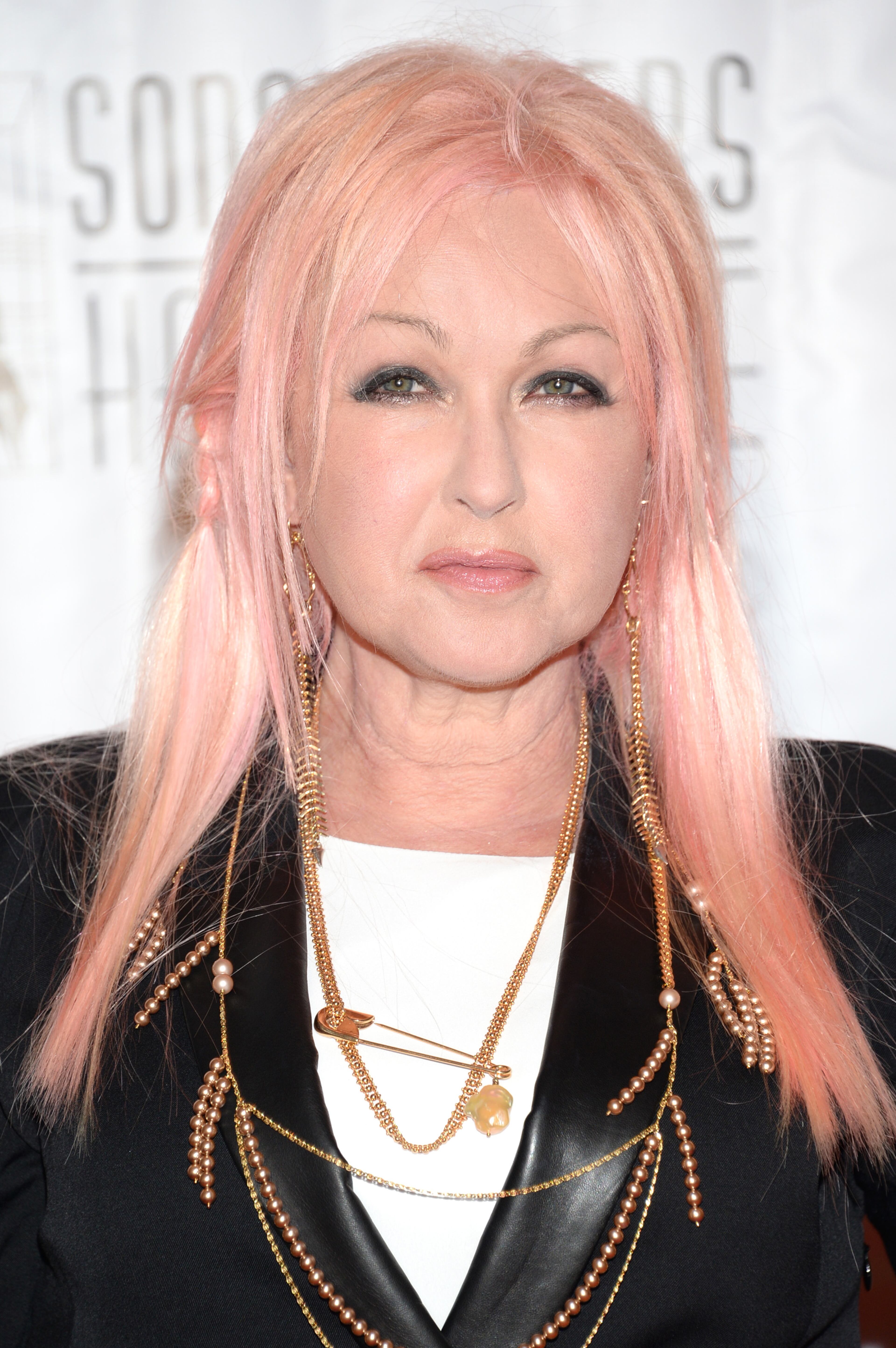 Cyndi Lauper attends the 46th Annual Songwriters Hall 0f Fame Induction and Awards Gala at the Marriott Marquis on Thursday, June 18, 2015, in New York. (Photo by Evan Agostini/Invision/AP)