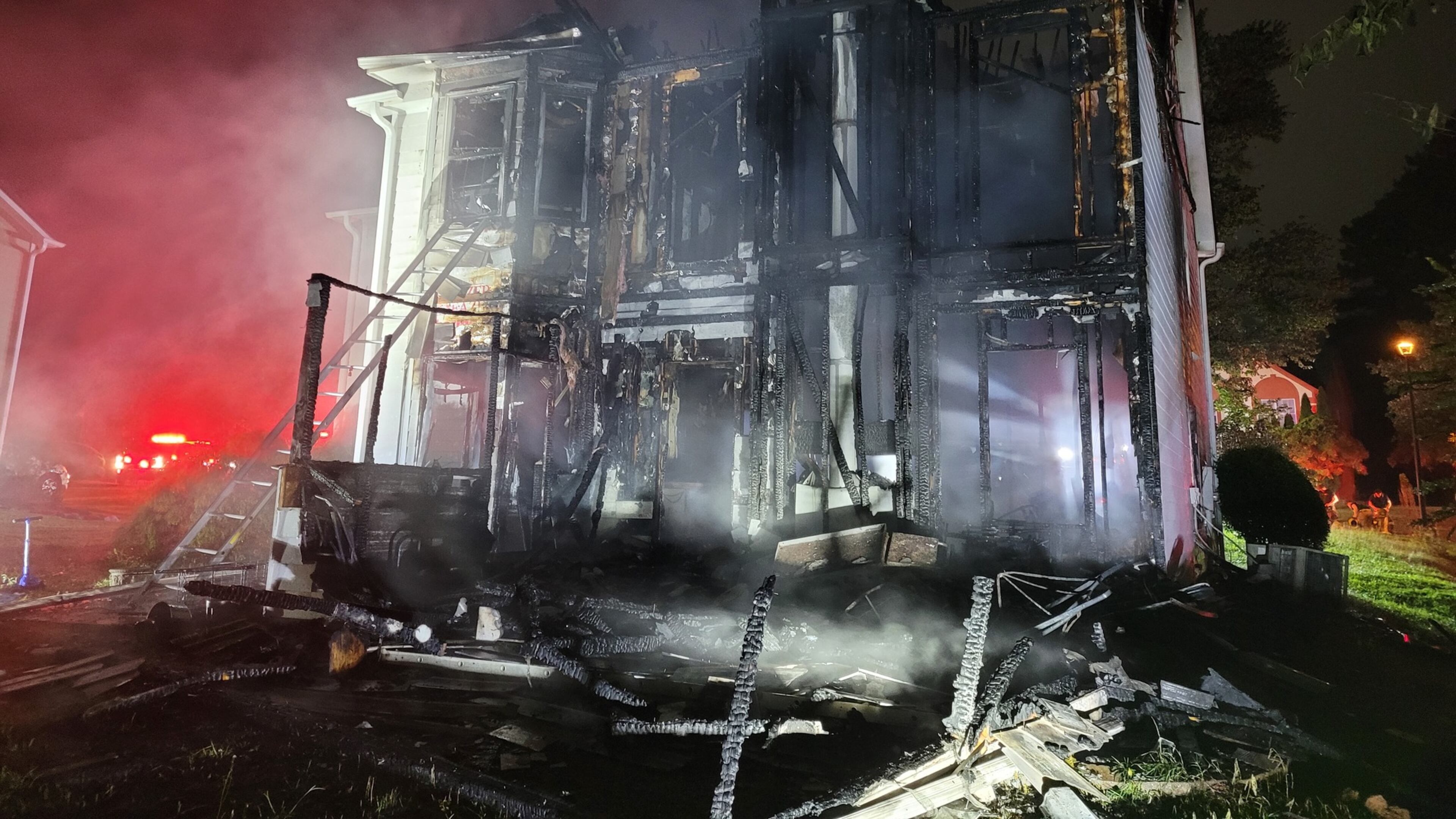 A family of seven has been displaced after a fire destroyed their Gwinnett County home Sunday morning. (Photo: Gwinnett County Fire and Emergency Services)