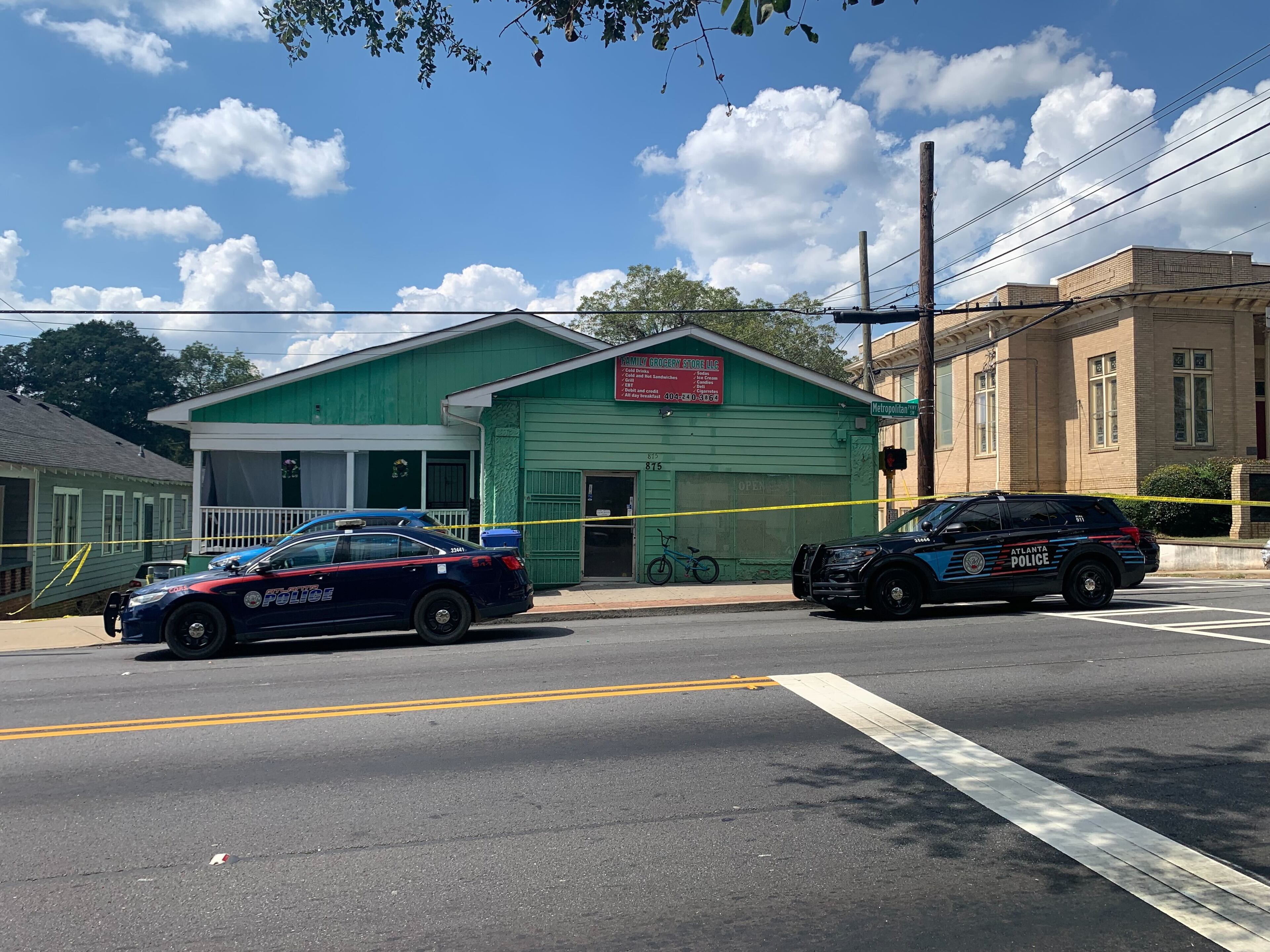 Atlanta police are investigating a deadly shooting at Family Grocery Store LLC, located at 875 Metropolitan Parkway.