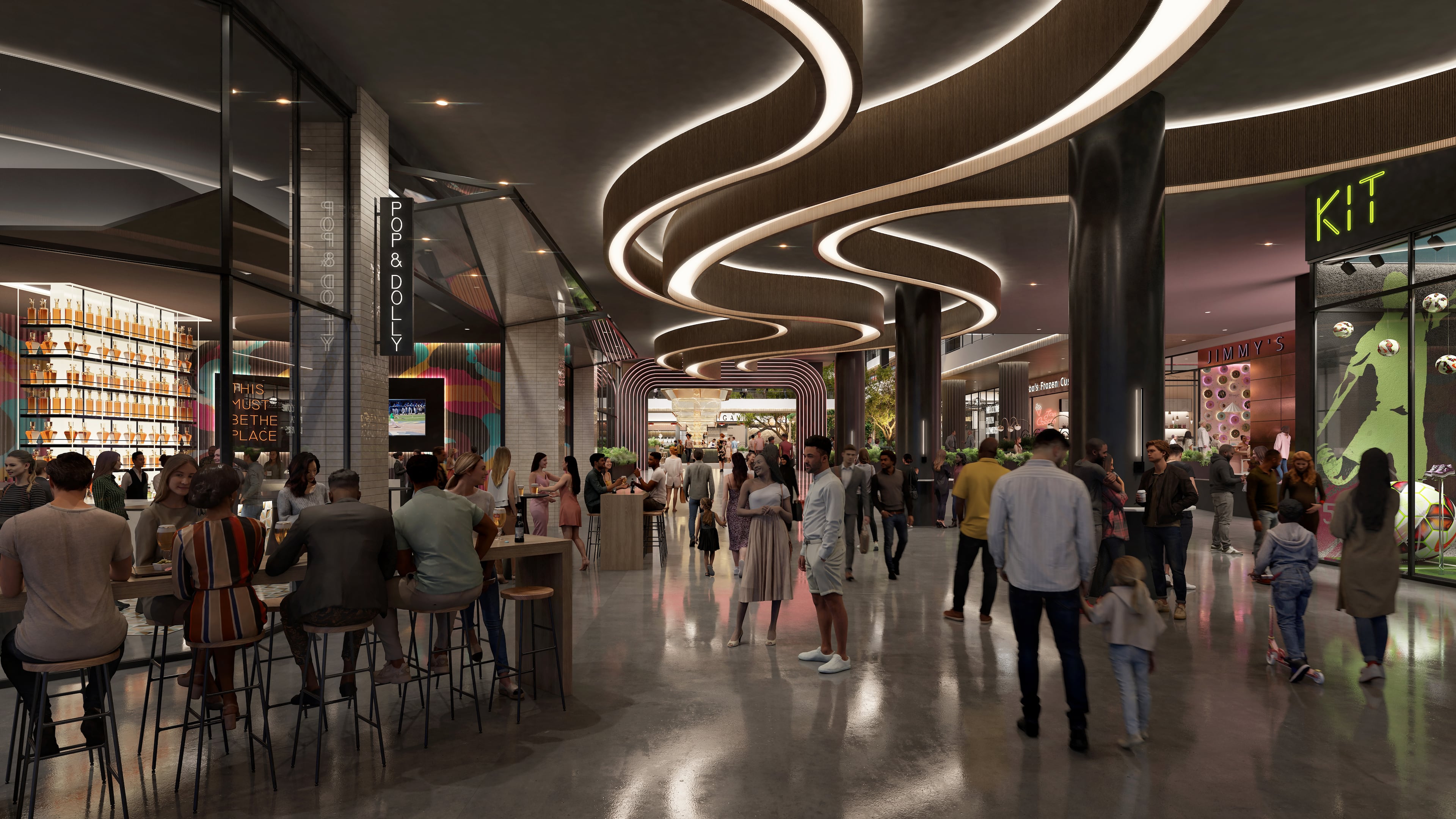 Atlanta-based architecture and interior design firm TVS released new renderings of the planned redevelopment of downtown's CNN Center, which is just called "The Center." (Courtesy TVS)
