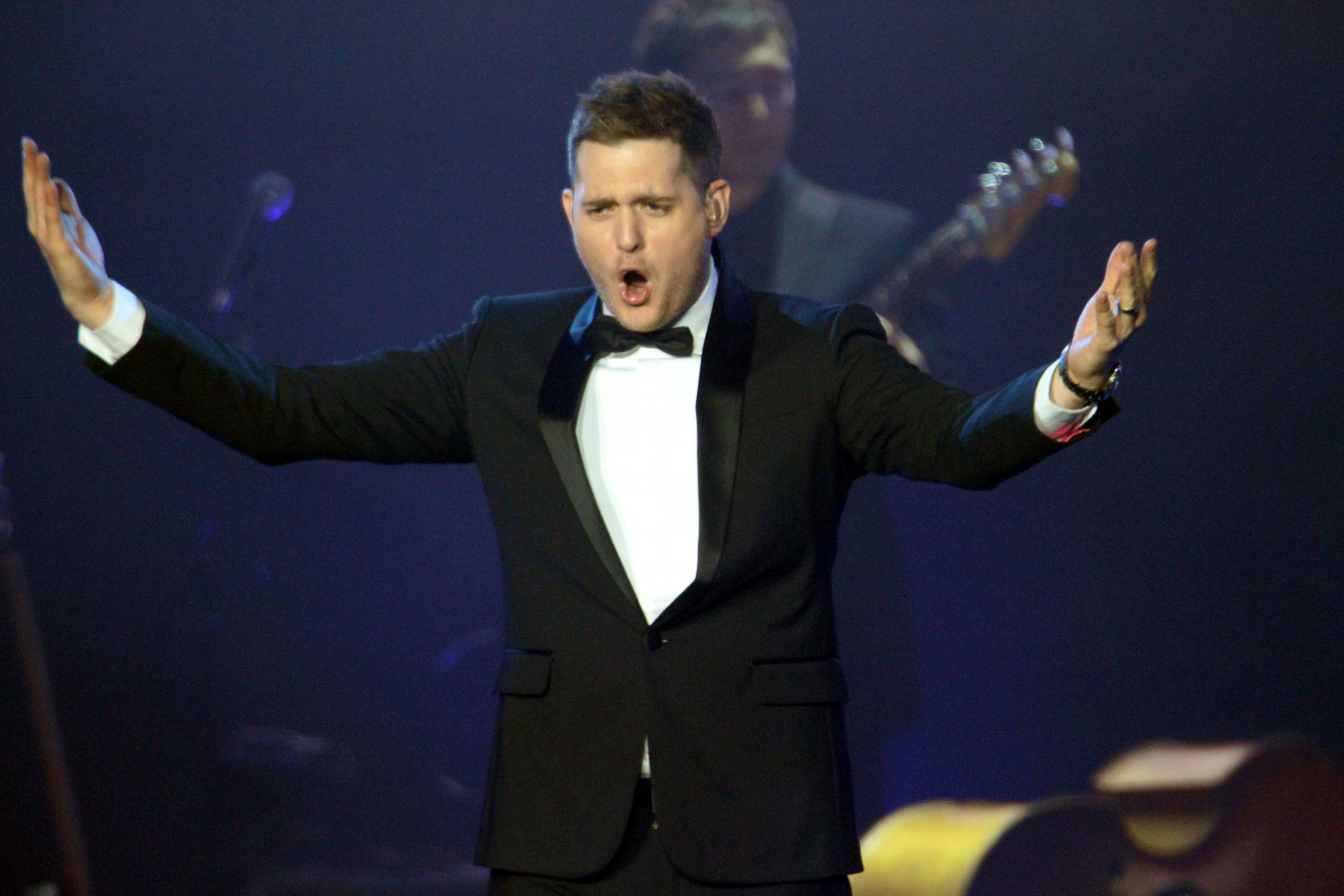 Vocalist Michael Buble played to a sold-out Gwinnett Arena in Duluth Sunday, Oct. 27, 2013 for his To Be Loved Tour. The Canadian vocalist, songwriter and actor has won three Grammy Awards and multiple Juno Awards.