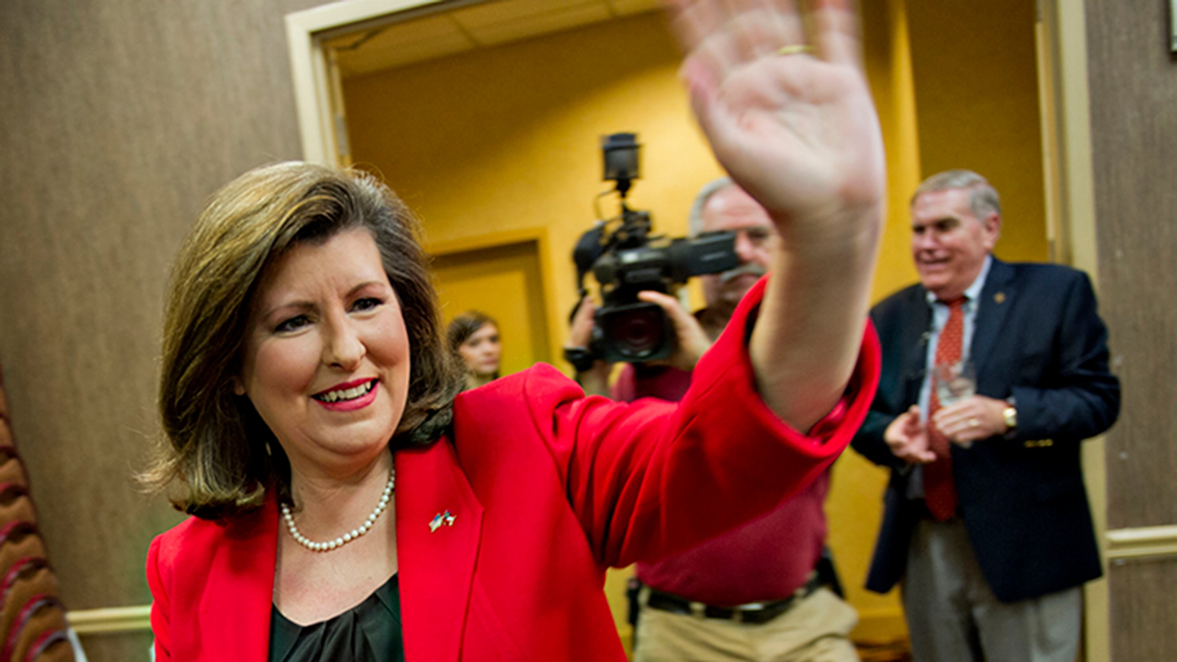 During the campaign running up to last week’s special election in the 6th Congressional District, Karen Handel often kept talk of President Donald Trump at arm’s length. But now that she’s in the June 20 runoff, she is embracing the president, who will hold a fundraiser for her Friday after he speaks at the National Rifle Association convention in Atlanta. JONATHAN PHILLIPS / Special to the Atlanta Journal-Constitution.
