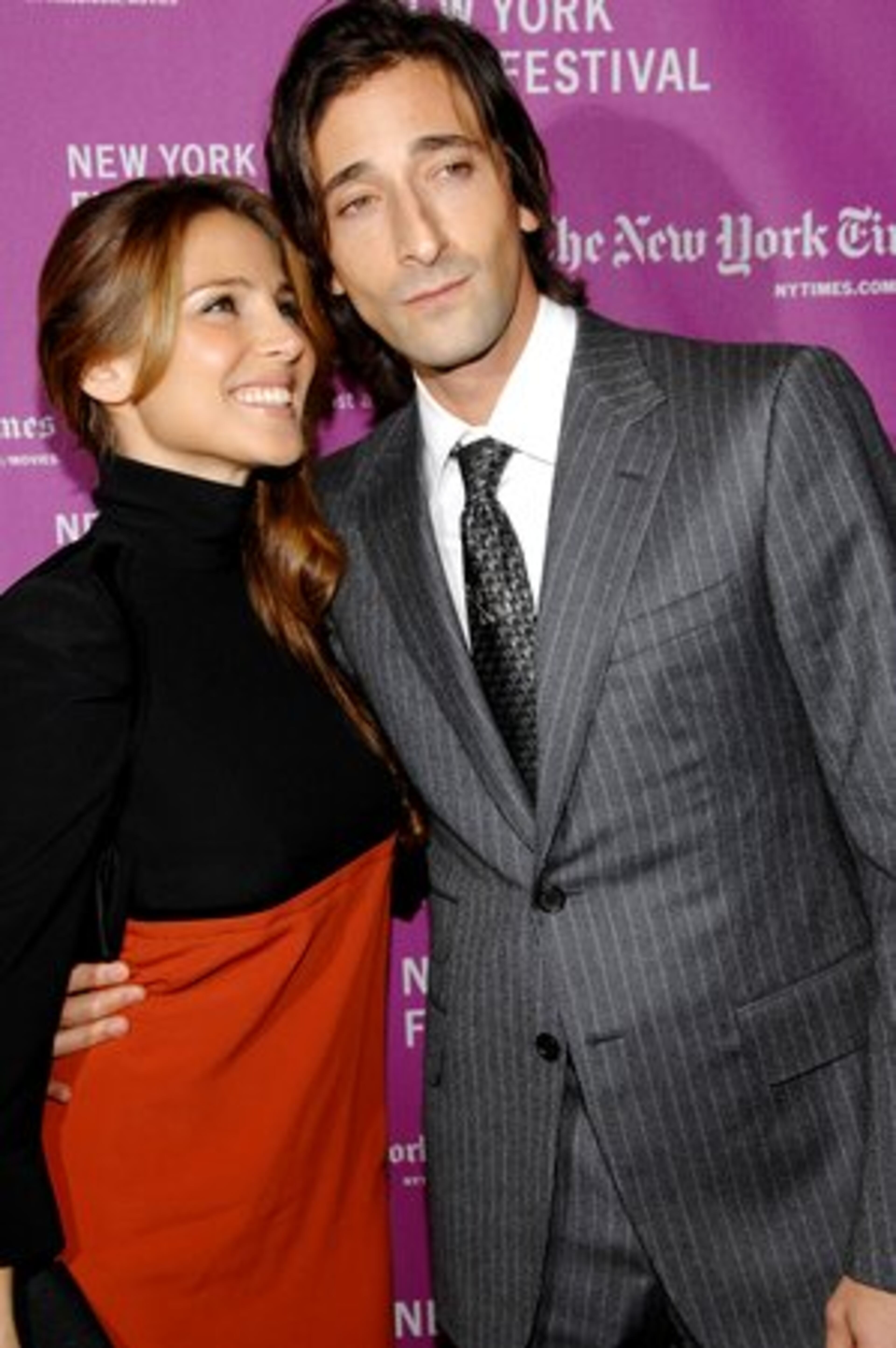 Adrien Brody, who stars as one of three brothers in 'The Darjeeling Limited,' attends Friday's premier with girlfriend actress Elsa Pataky.