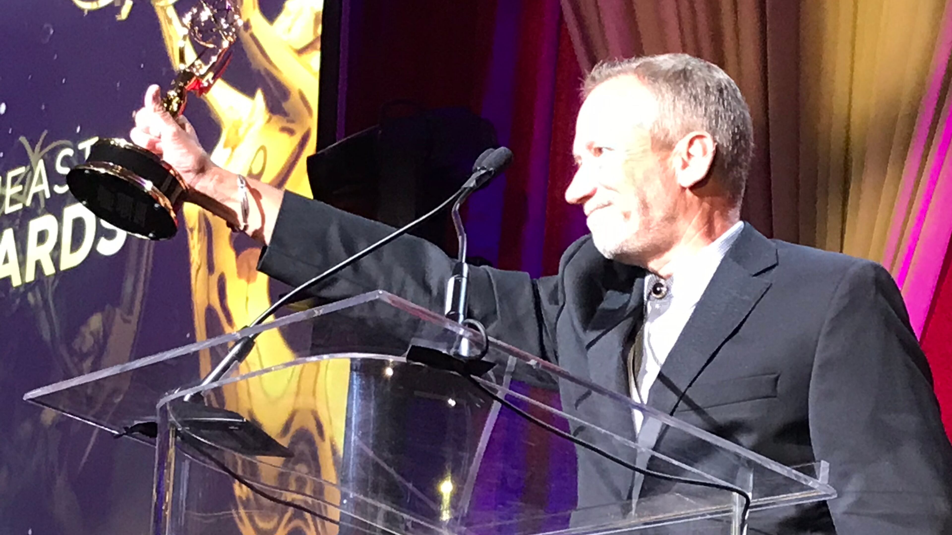 John Deushane at a Southeast Emmy ceremony. RODNEY HO/rho@ajc.com