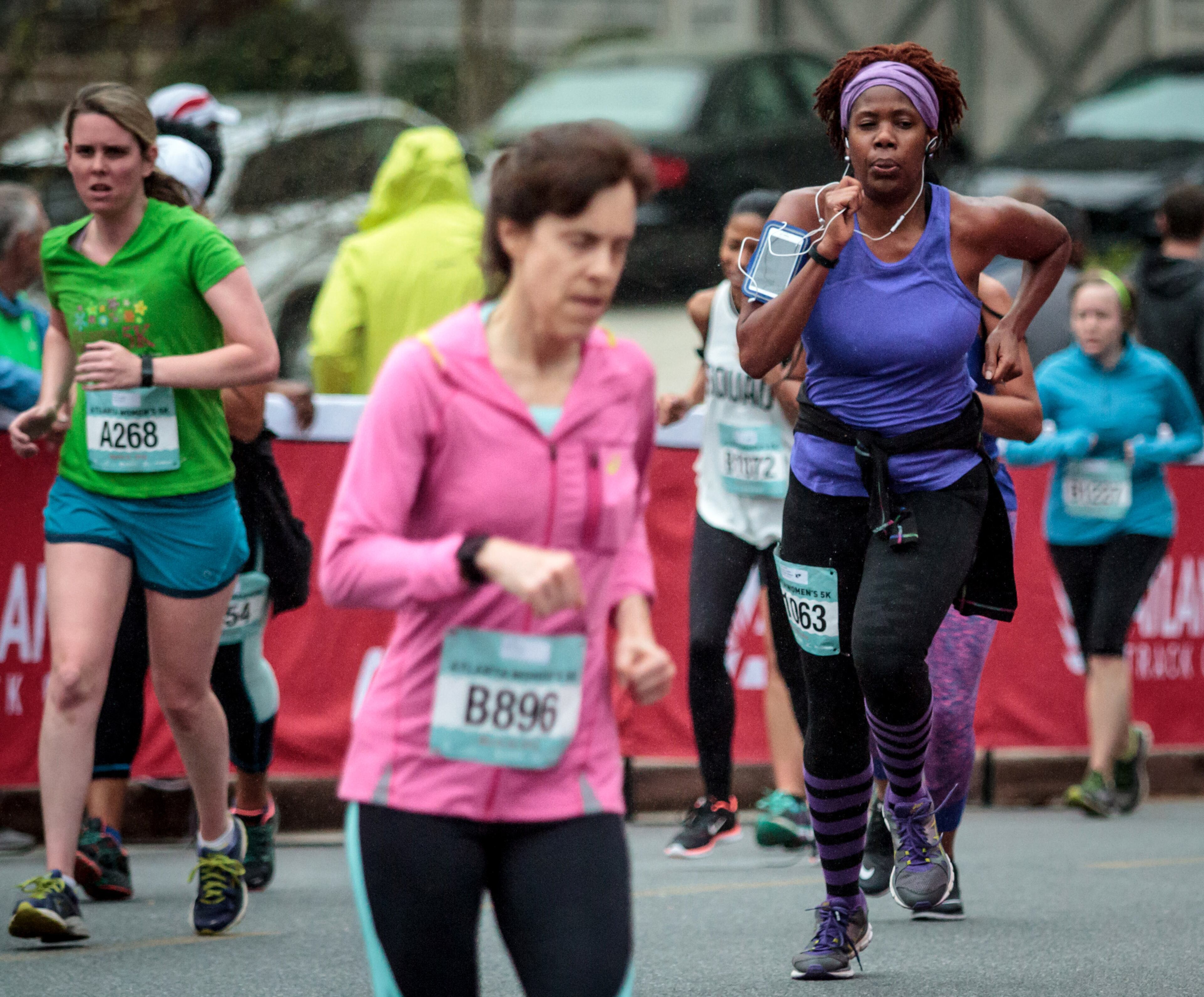 Runners near the finish line during the 2016 Atlanta Women's 5K run/walk on Saturday, March 26, 2016 in Atlanta, Ga. STEVE SCHAEFER / SPECIAL TO THE AJC