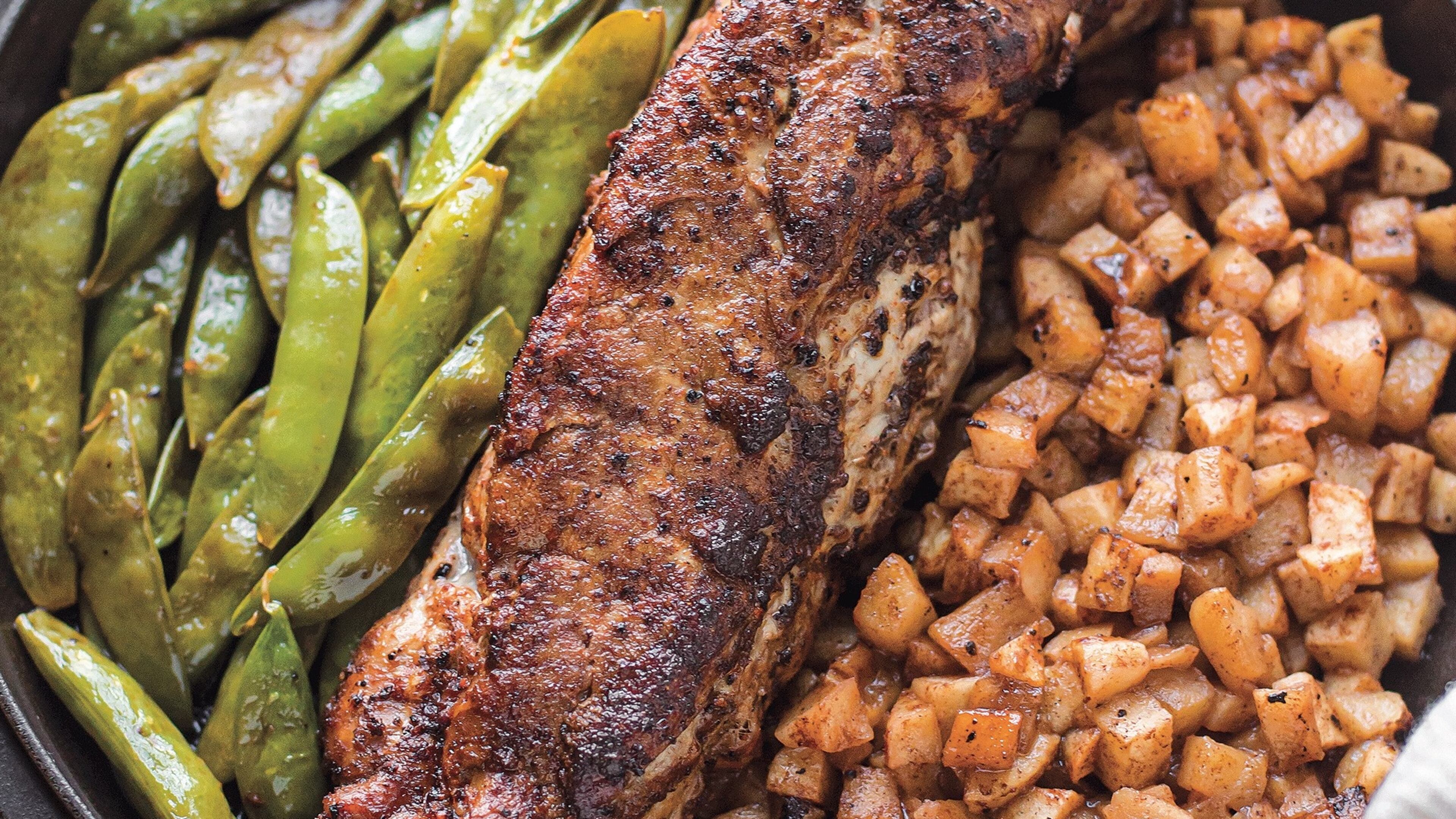 A new cookbook gives the ins and outs of meal planning, plus recipes like this delicious pork tenderloin. /
Photo credit: Becky Winkler