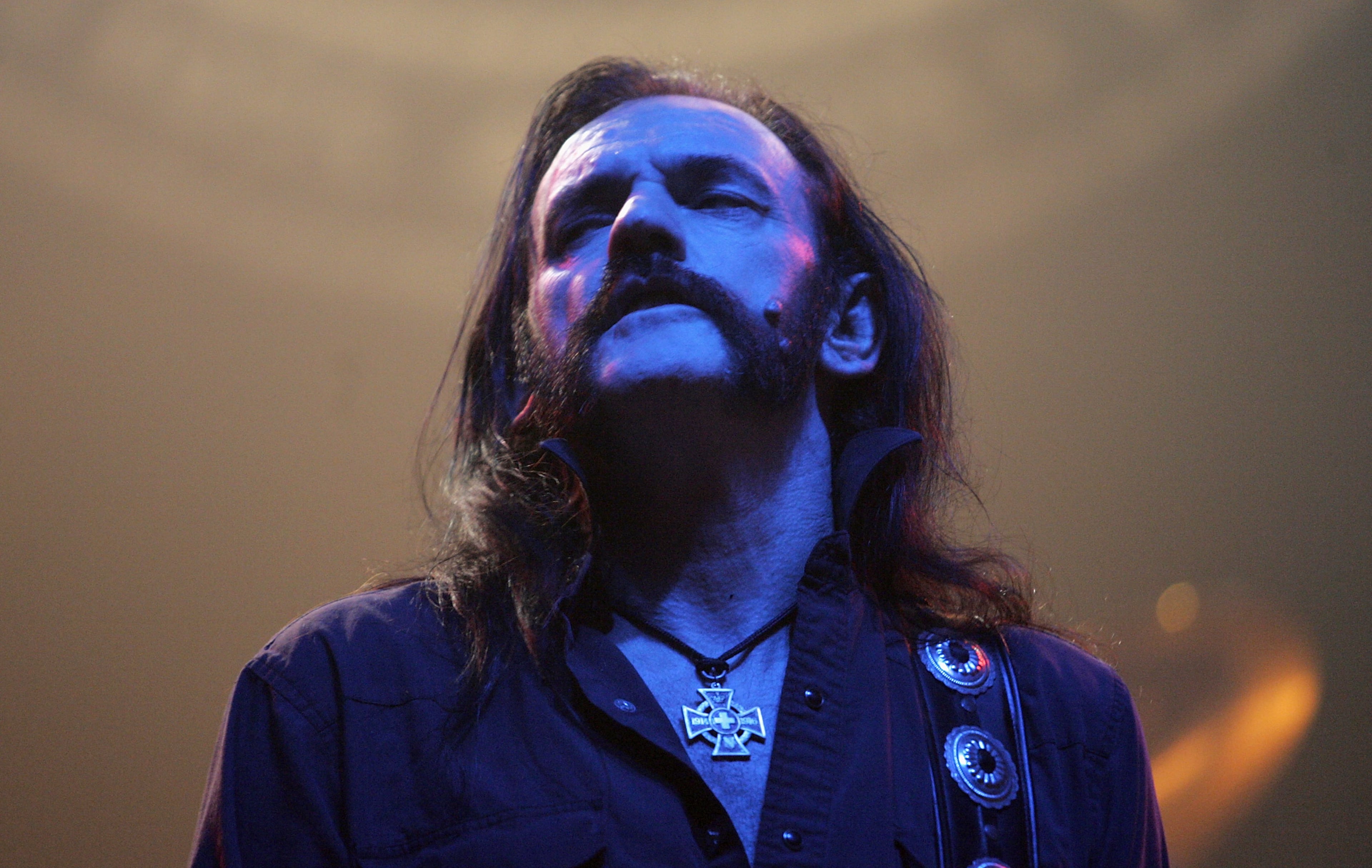 LONDON - NOVEMBER 19: Lemmy Kilminster of metal rock group Motorhead performs at the London stop of their 30th anniversary tour, at Carling Academy Brixton on November 19, 2005 in London, England. (Photo by Jo Hale/Getty Images)