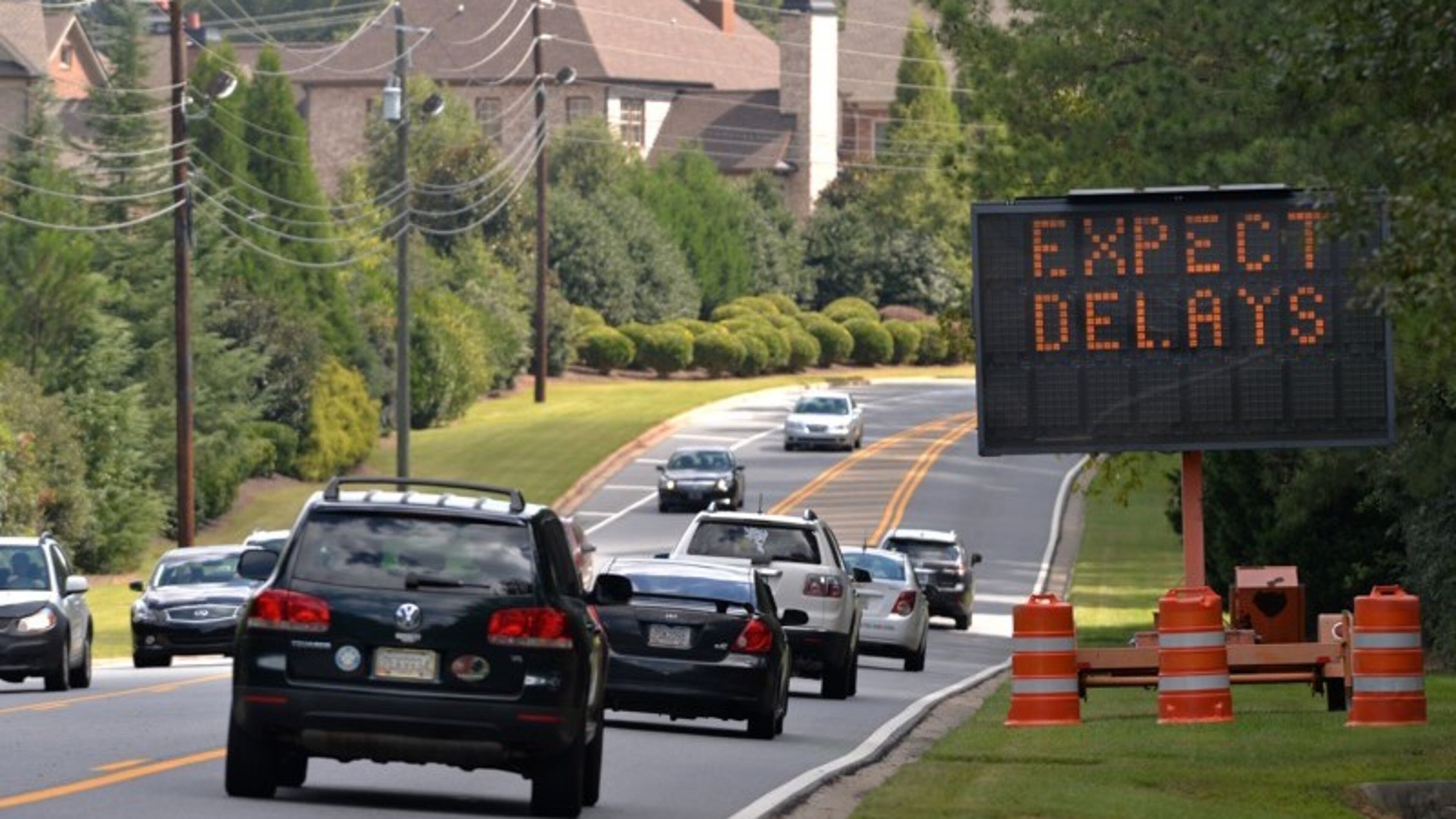 Drivers can expect some delays in the area, the city said. BRANT SANDERLIN/AJC file
