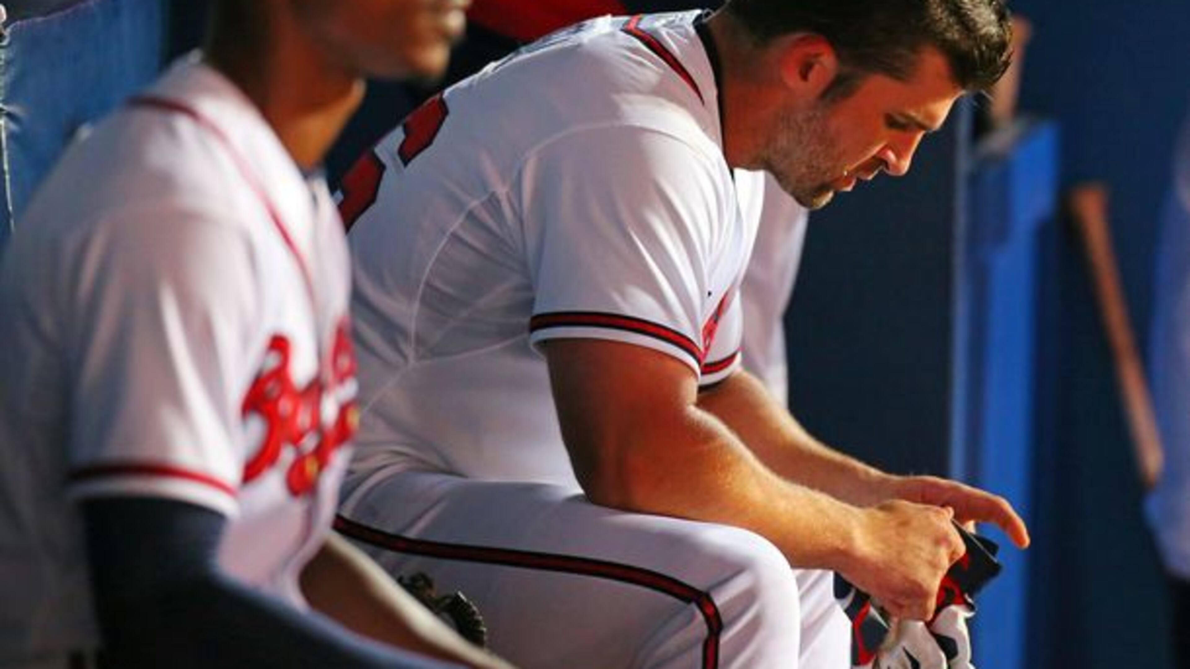 B.J. Upton (left) and Dan Uggla had career-worst performances in 2013.