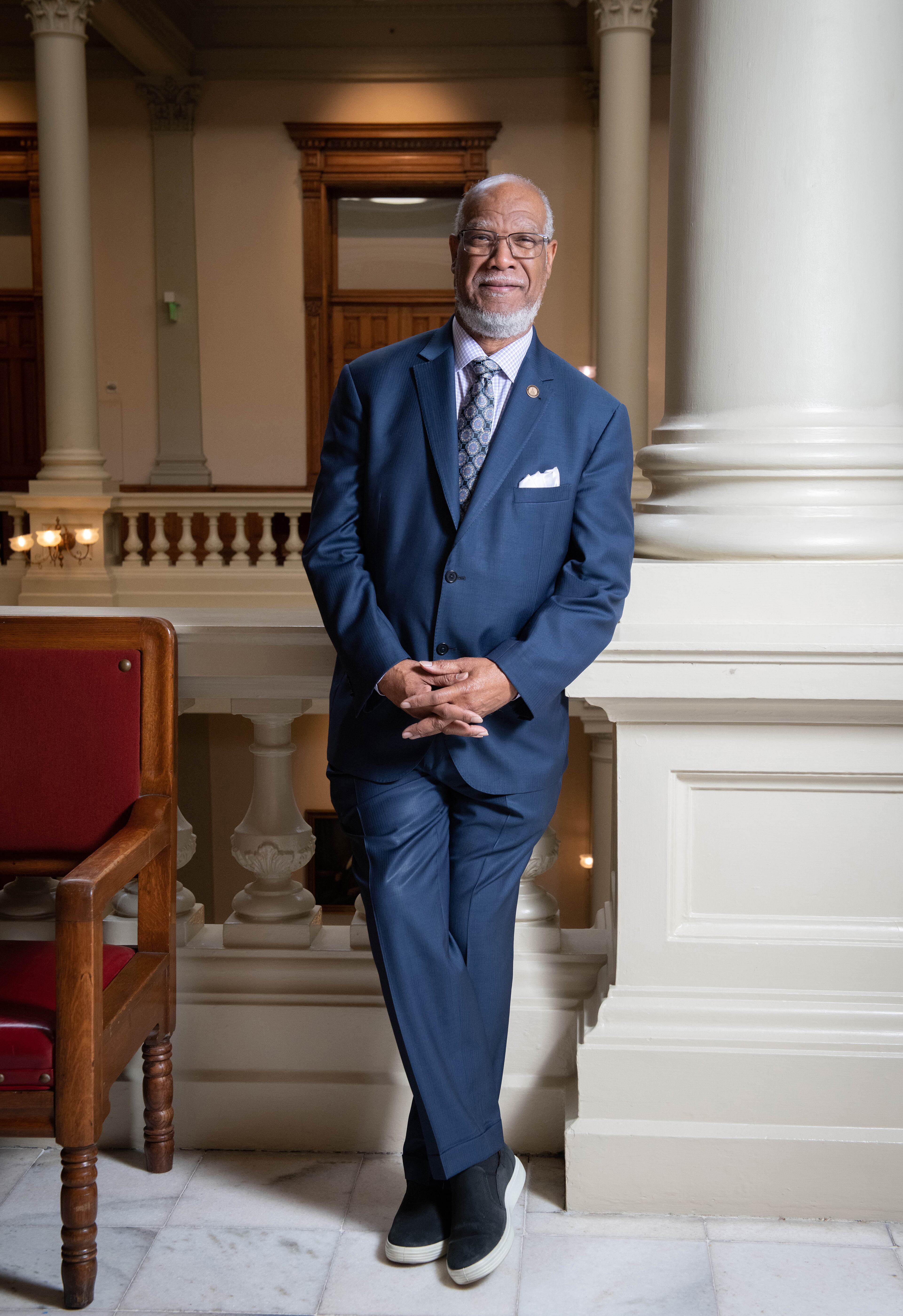April 1, 2022 Atlanta - Portrait of Rep. Calvin Smyre at the Georgia State Capitol on Friday, April 1, 2022. (Hyosub Shin / Hyosub.Shin@ajc.com)