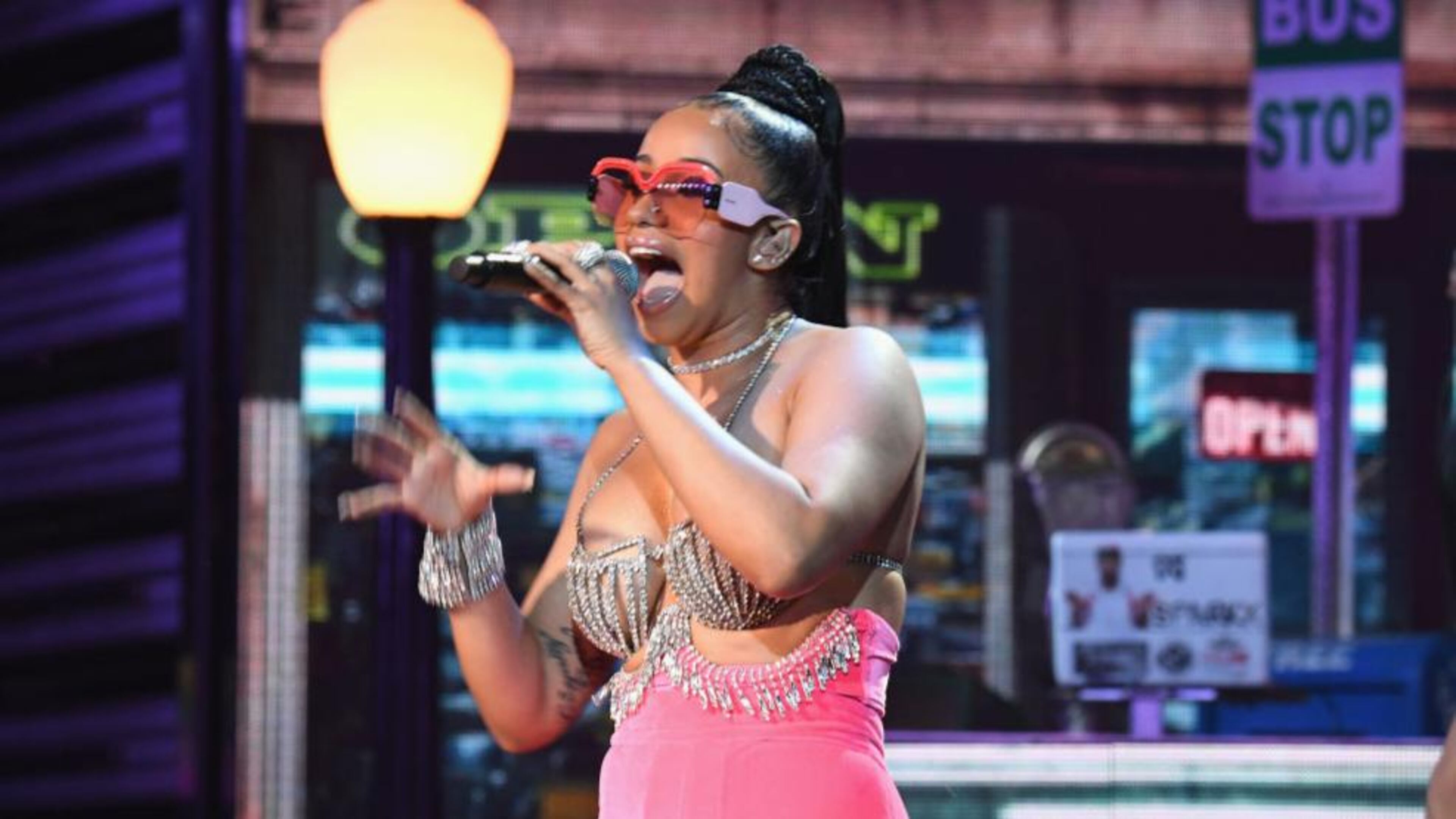 Rapper Cardi B performs onstage during the BET Hip Hop Awards 2017 at The Fillmore Miami Beach at the Jackie Gleason Theater on October 6, 2017 in Miami Beach, Florida.