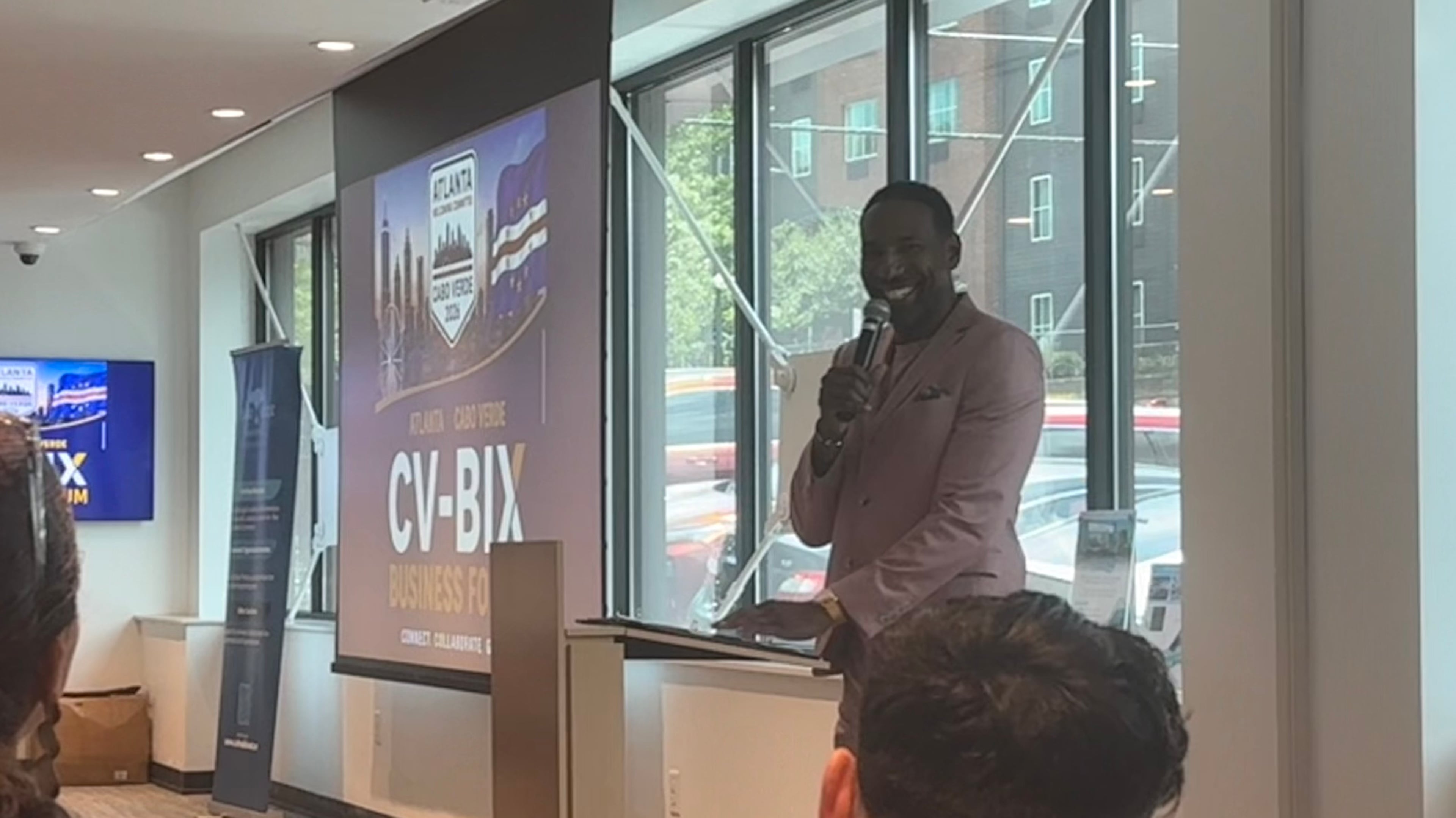 Atlanta Mayor Andre Dickens speaks at a business forum on Sunday, in anticipation for the 2026 World Cup matches in the city beginning Monday, June 15.
