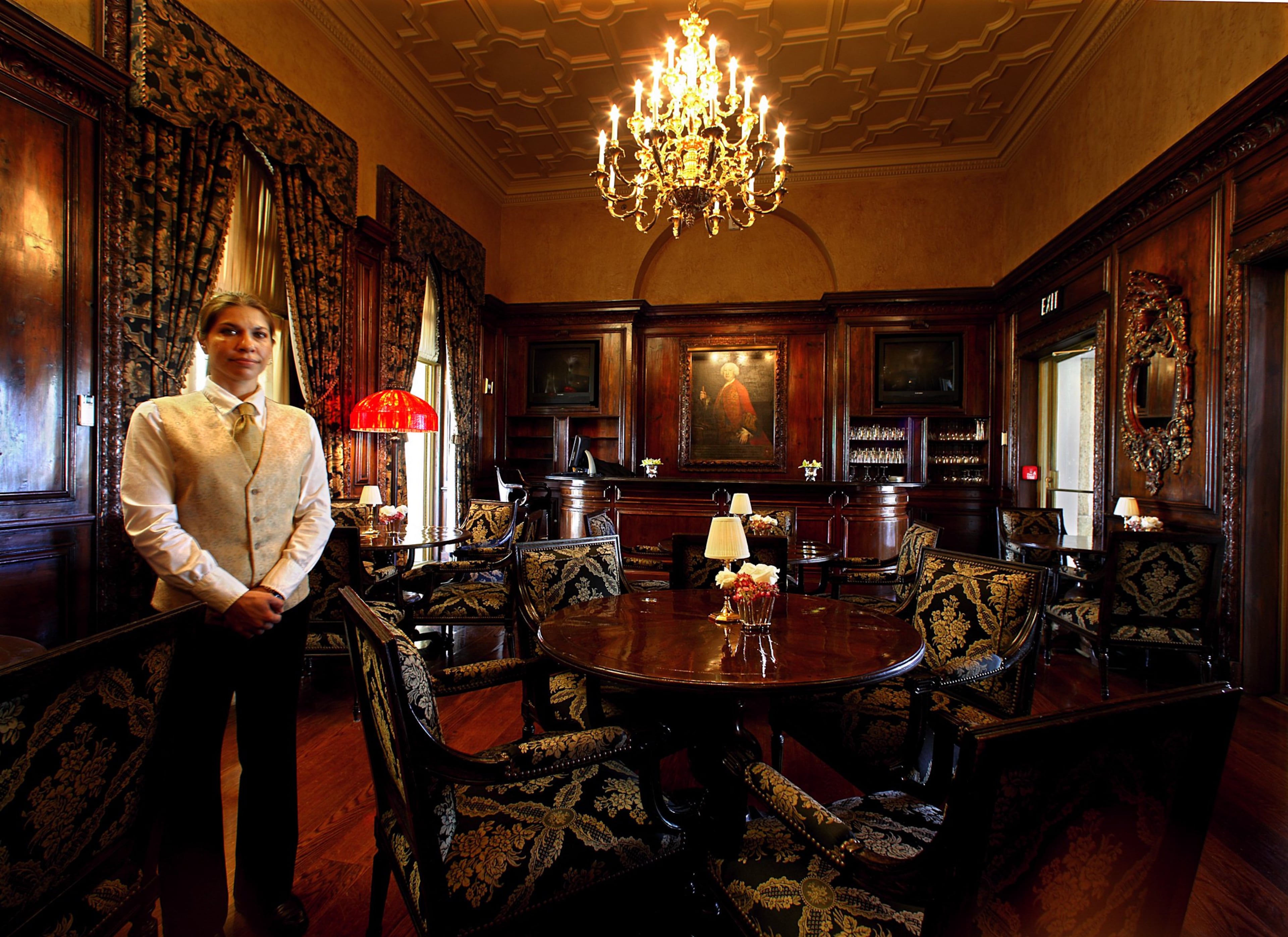 The bar inside Mar-a-Lago. Photos of the interior and exterior of Donald Trump's Palm Beach Island home "Mar-a-Lago." This is the first time The Palm Beach Post has been given photo access to Mar-a-Lago since Trump took over. Damon Higgins/The Palm Beach Post