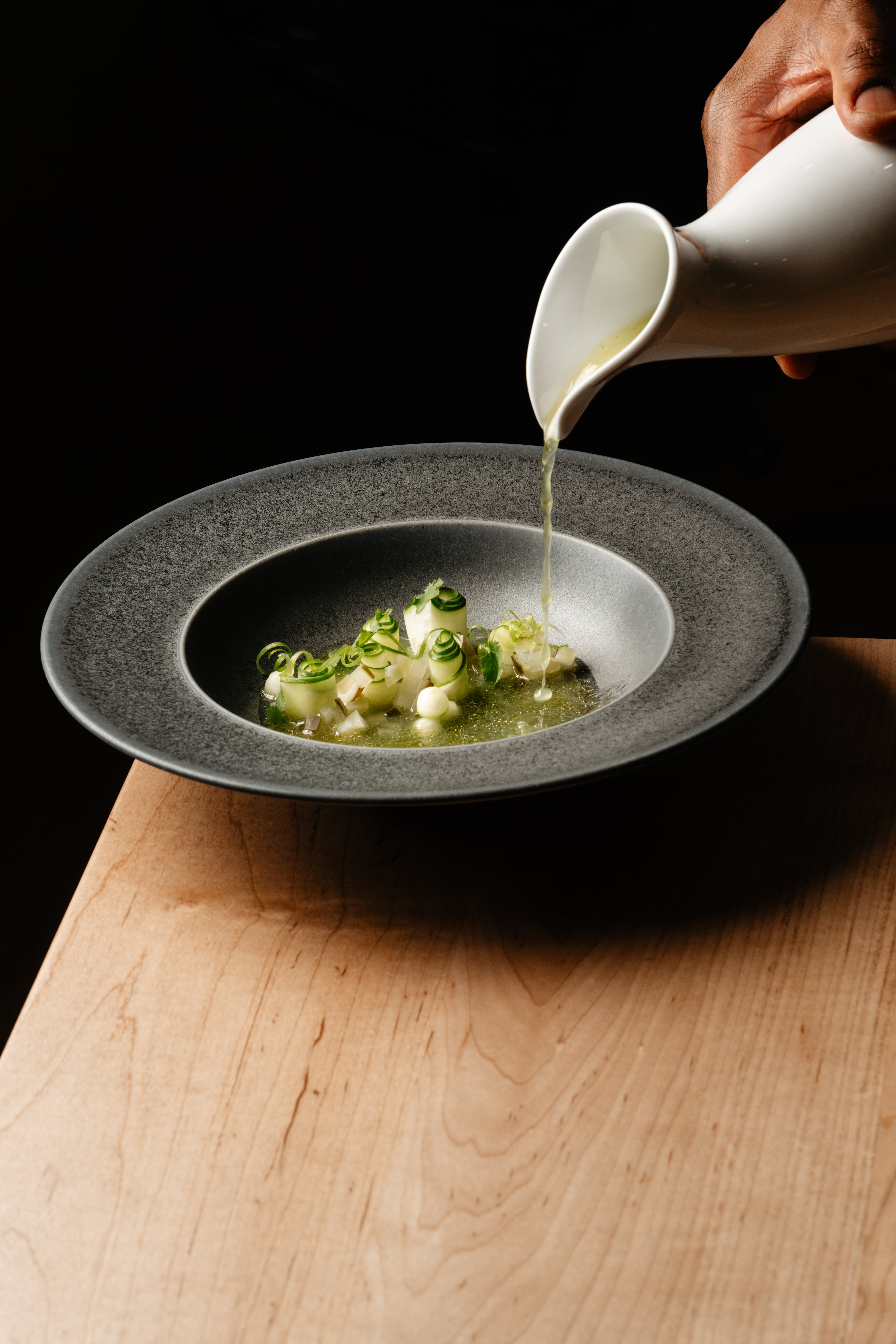A dish called Carmen's cucumbers at Heritage Supper Club in Summerhill. (Lauren Lynn Foto/Courtesy of Heritage)