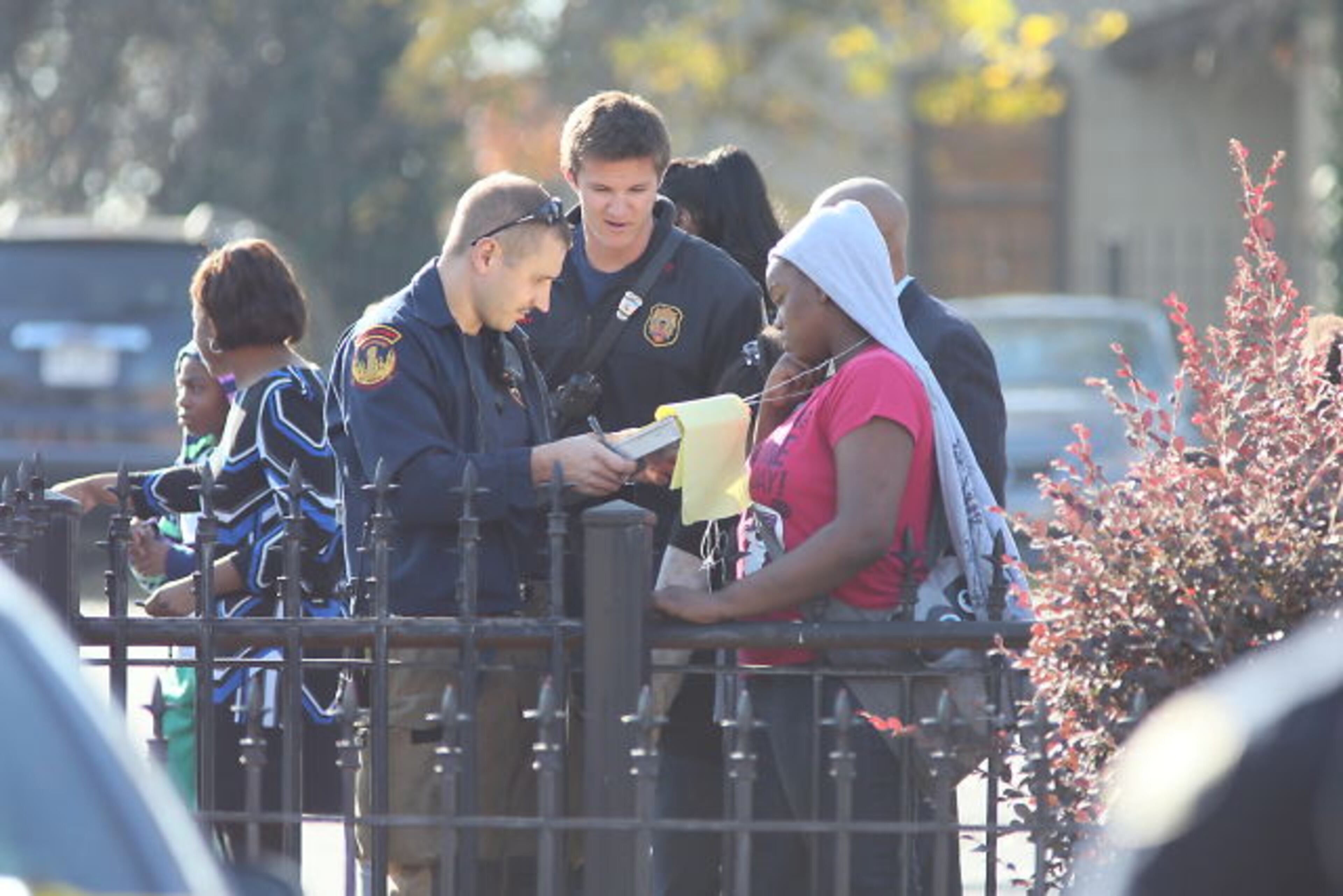 The scene Monday at Finch Elementary School which was evacuated after suspected carbon monoxide sent some teachers and students to area hospitals. Others were evaluated on the scene. Read more about this story
