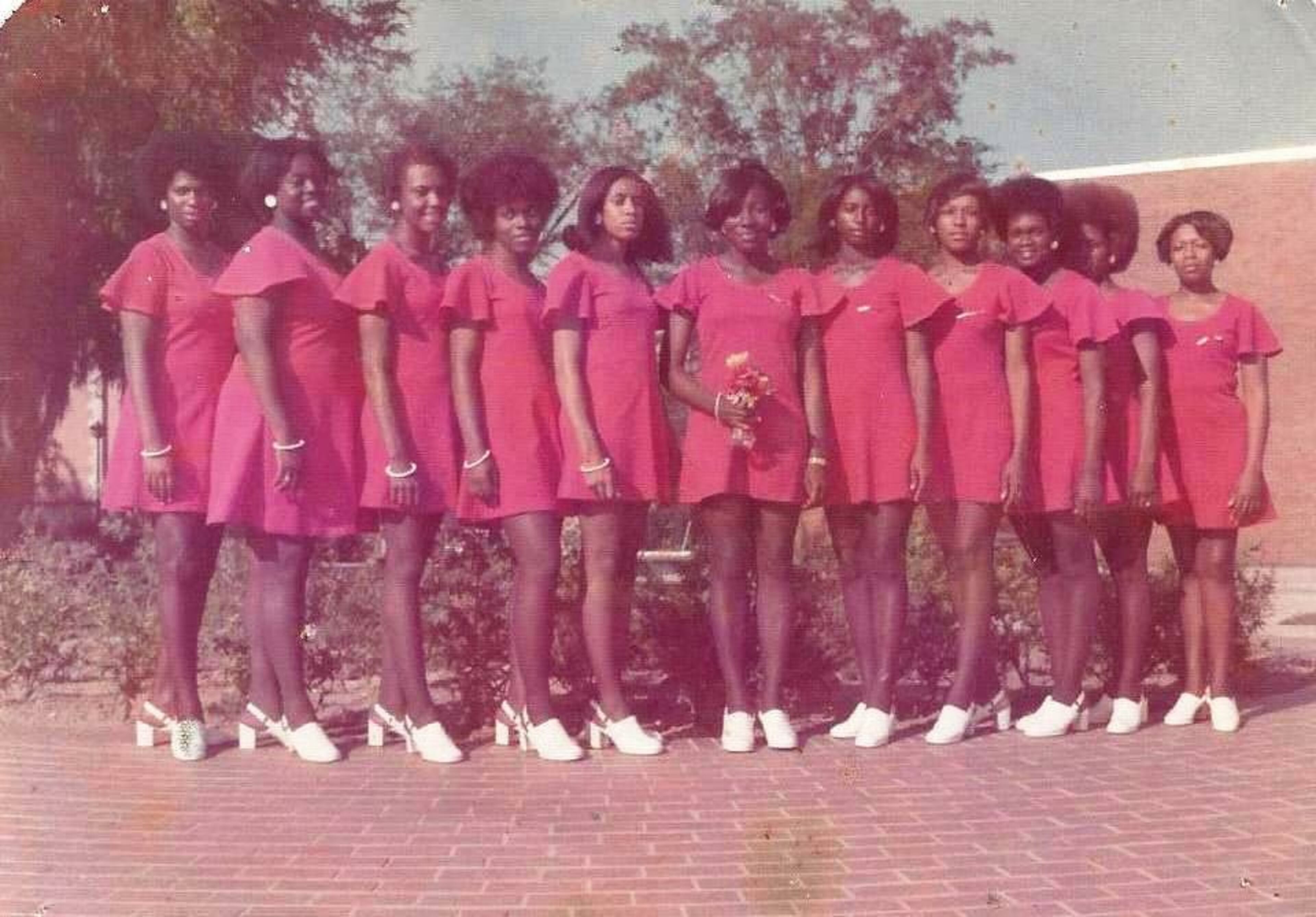 The Spring line at Albany State University 1974.