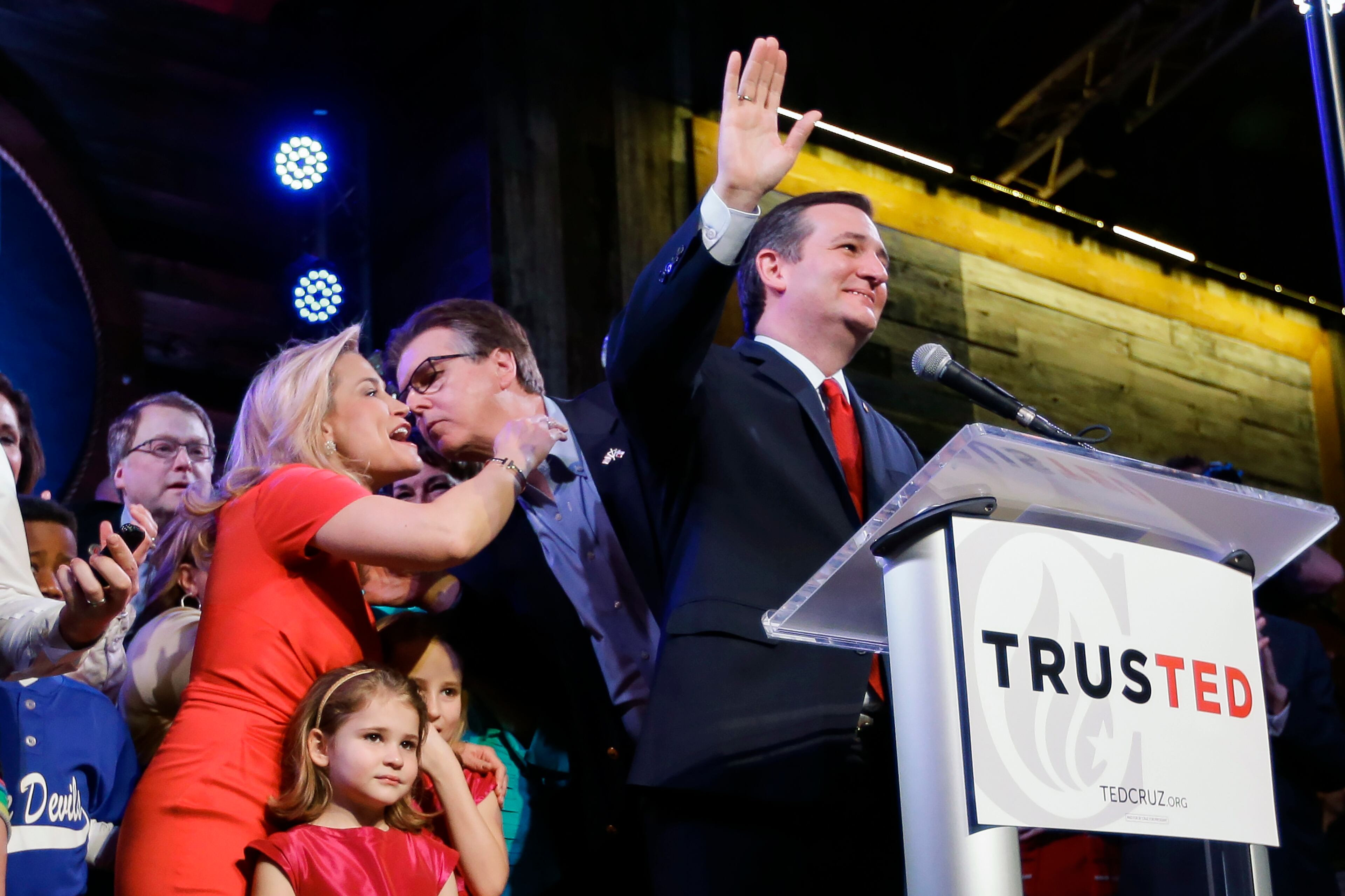 Super Tuesday wasn't super for every presidential candidate. Republican Donald Trump and Democrat Hillary Clinton both won seven states, including Georgia, but Sen. Ted Cruz (pictured), R-Texas, was able to win three Republican contests. Cruz easily won his home state of Texas and also won Oklahoma and Alaska. Republican Sen. Marco Rubio (Fla.) claimed his first victory in Minnesota. Sen. Bernie Sanders, I-Vt., beat Clinton in four states, including his home state of Vermont, as well as Minnesota, Colorado and Oklahoma. Republicans Ben Carson and John Kasich were the only candidates to not win anywhere. In this photo, Cruz waves as he arrives for his election night watch party Tuesday, March 1, 2016, in Stafford, Texas. At left is Heidi Cruz, his daughters and Texas Lt. Gov. Dan Patrick. (AP Photo/David J. Phillip)