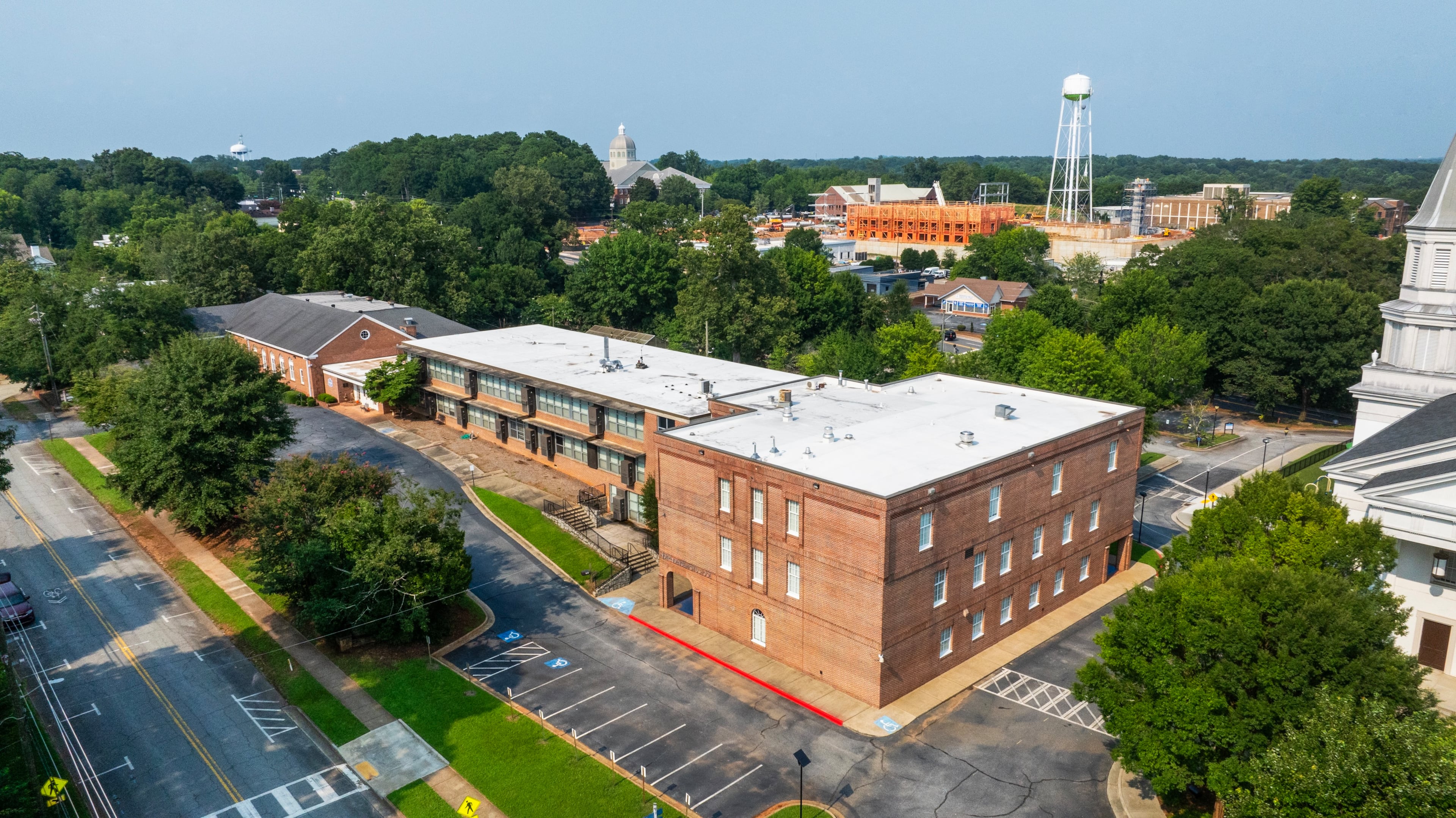 The closed campus could get a second act. (Courtesy of CBRE)