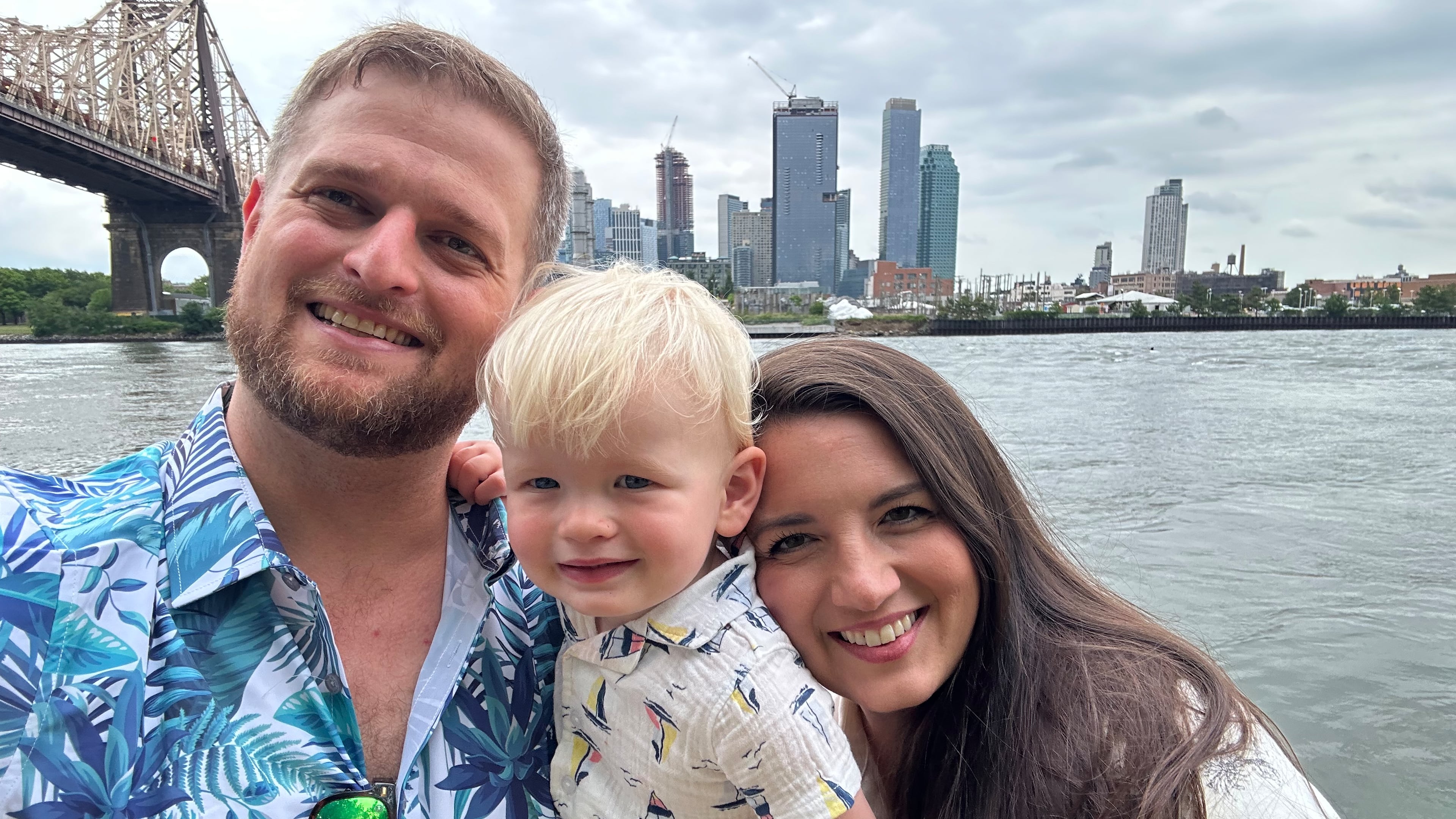 Elise Adams' miscarriages inspired husband Alex (holding son Liam) to create an app that helps pregnant women become less anxious about their unborn child. (Courtesy of Alex Adams)