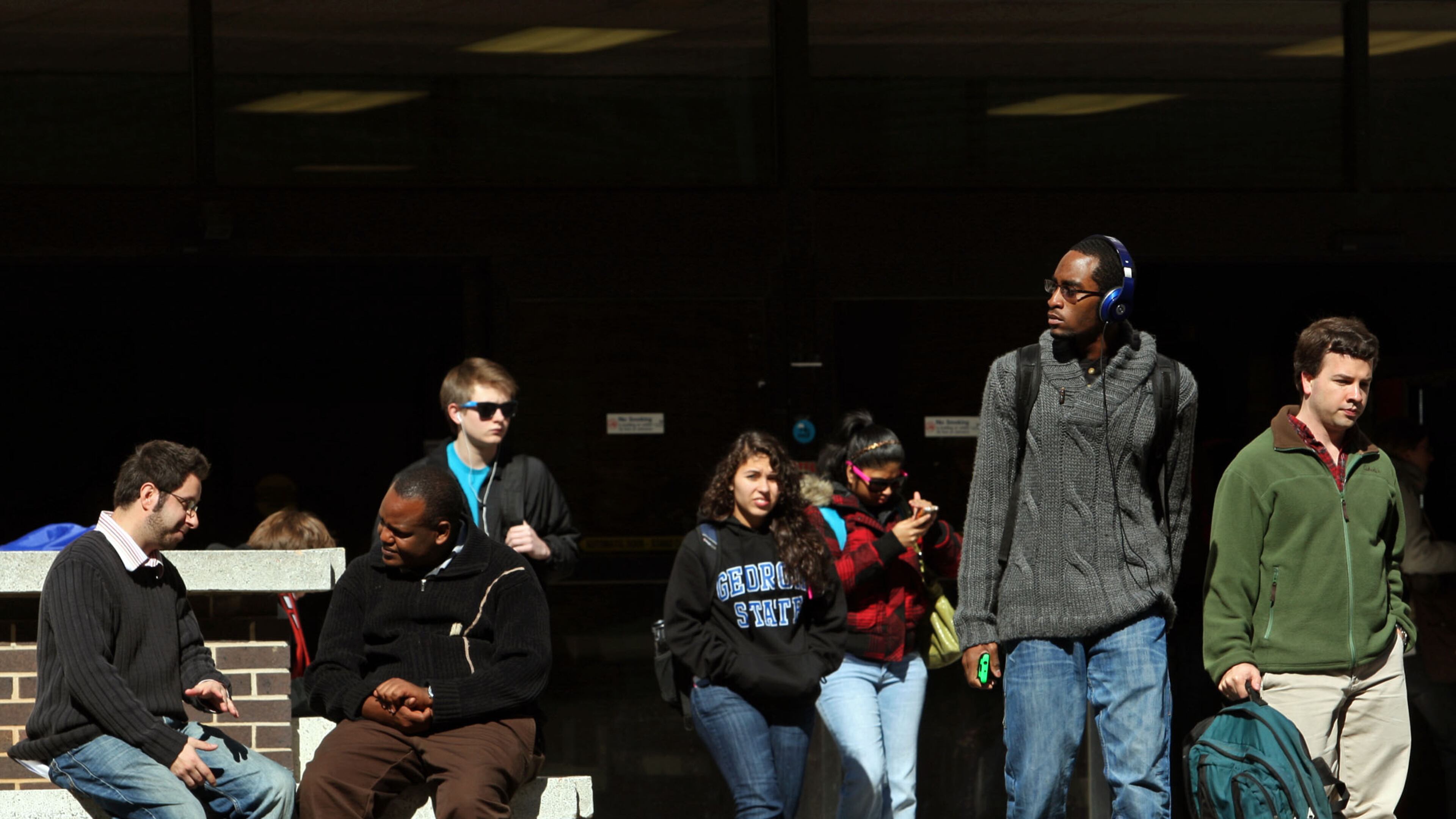 Georgia State University students on February 13, 2012.