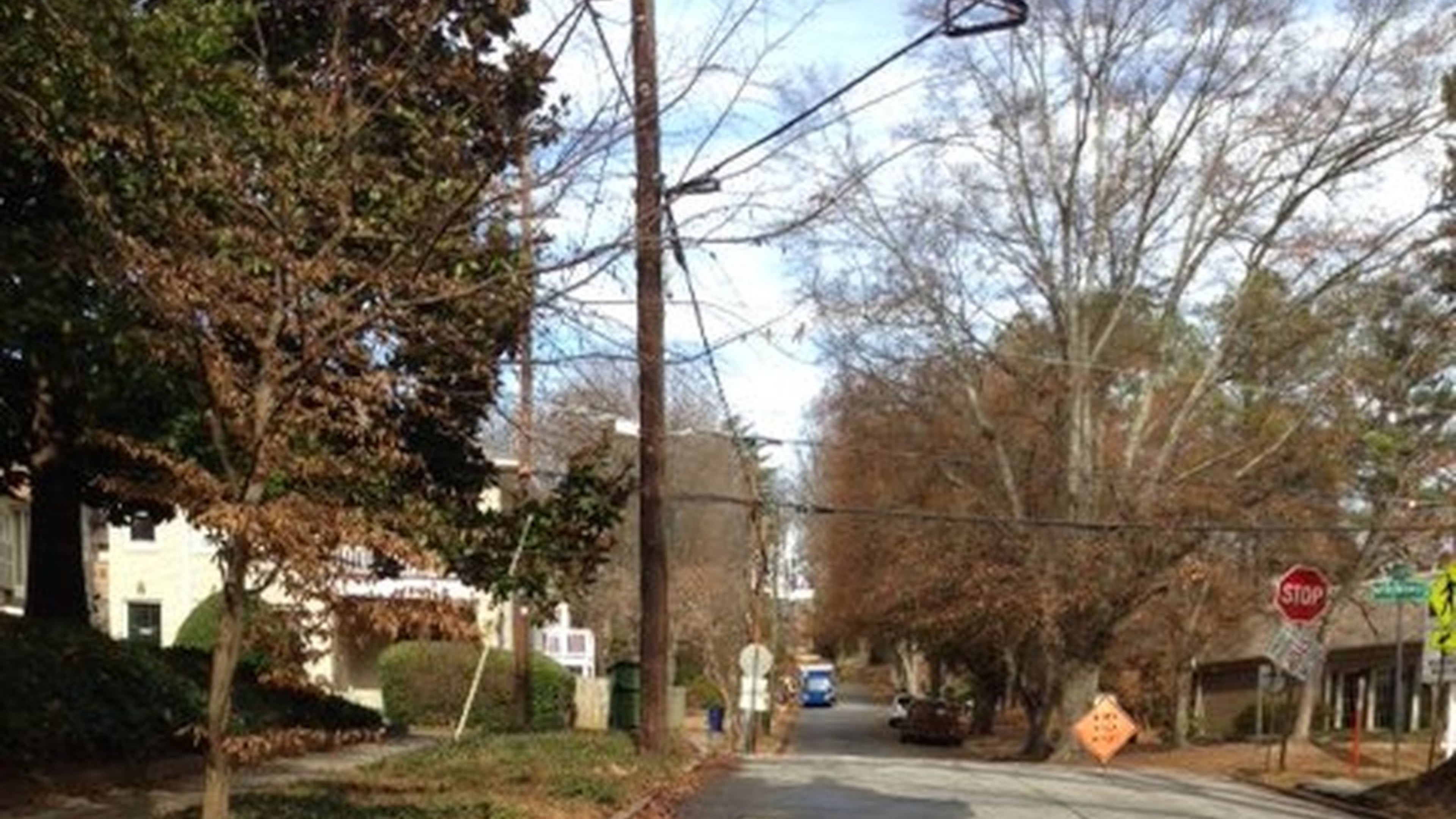 Marianne DeHaan hopes this leak near the popular Virginia Highlands neighborhood will soon be repaired.Photo/Marianne DeHaan.