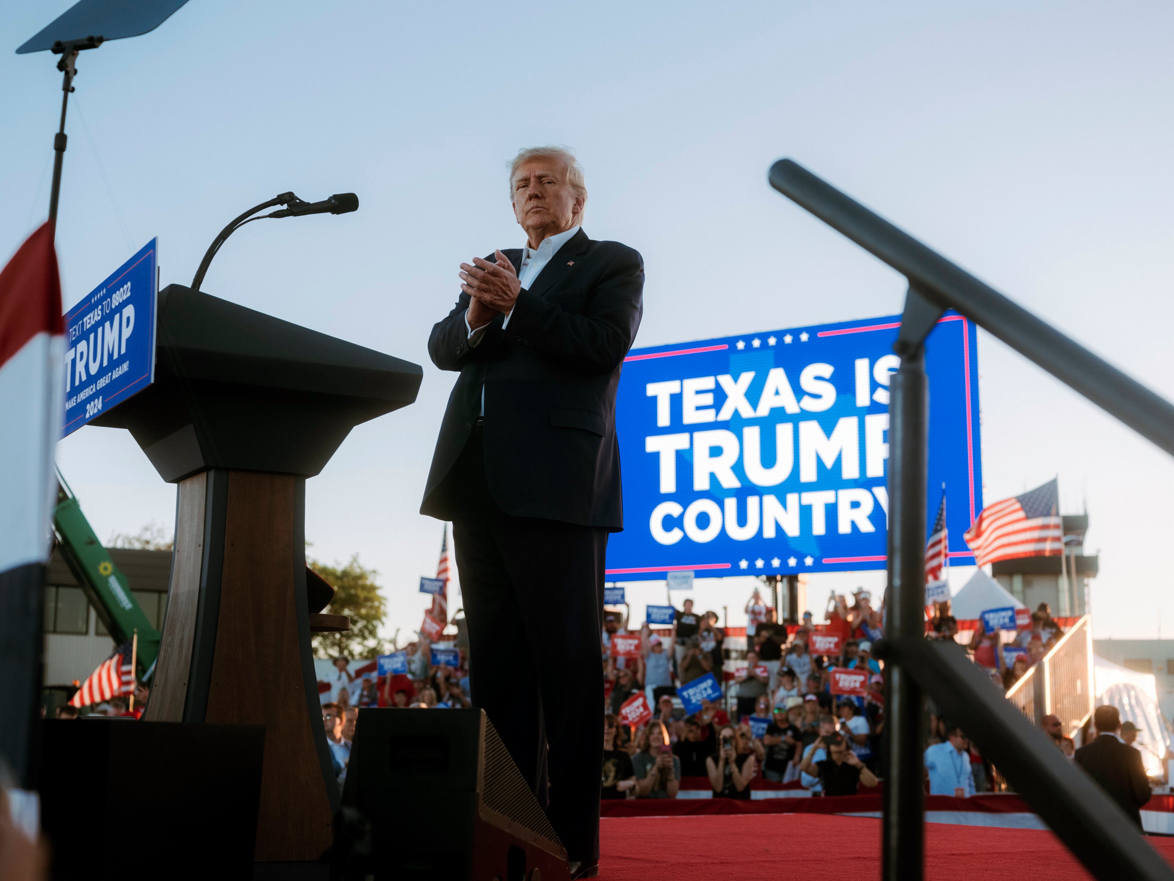 Former President Donald Trump at a campaign rally in Waco, Texas, on Saturday, March 25, 2023. A Manhattan grand jury voted to indict Trump on Thursday, March 30, 2023, for his role in paying hush money to a porn star, according to four people with knowledge of the matter. (Christopher Lee/The New York Times)