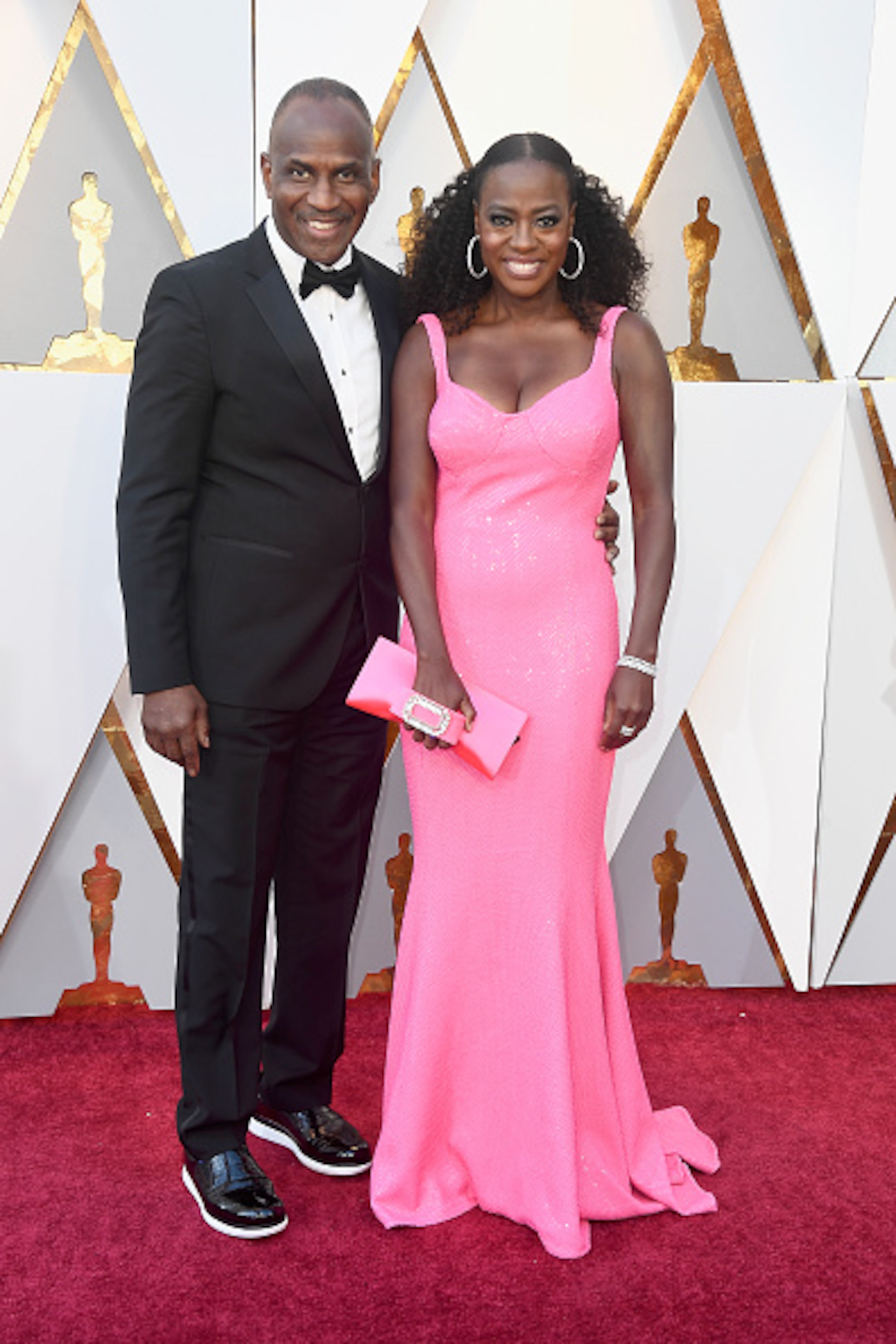 HOLLYWOOD, CA - MARCH 04: Julius Tennon (L) and Viola Davis attend the 90th Annual Academy Awards at Hollywood & Highland Center on March 4, 2018 in Hollywood, California. (Photo by Frazer Harrison/Getty Images)