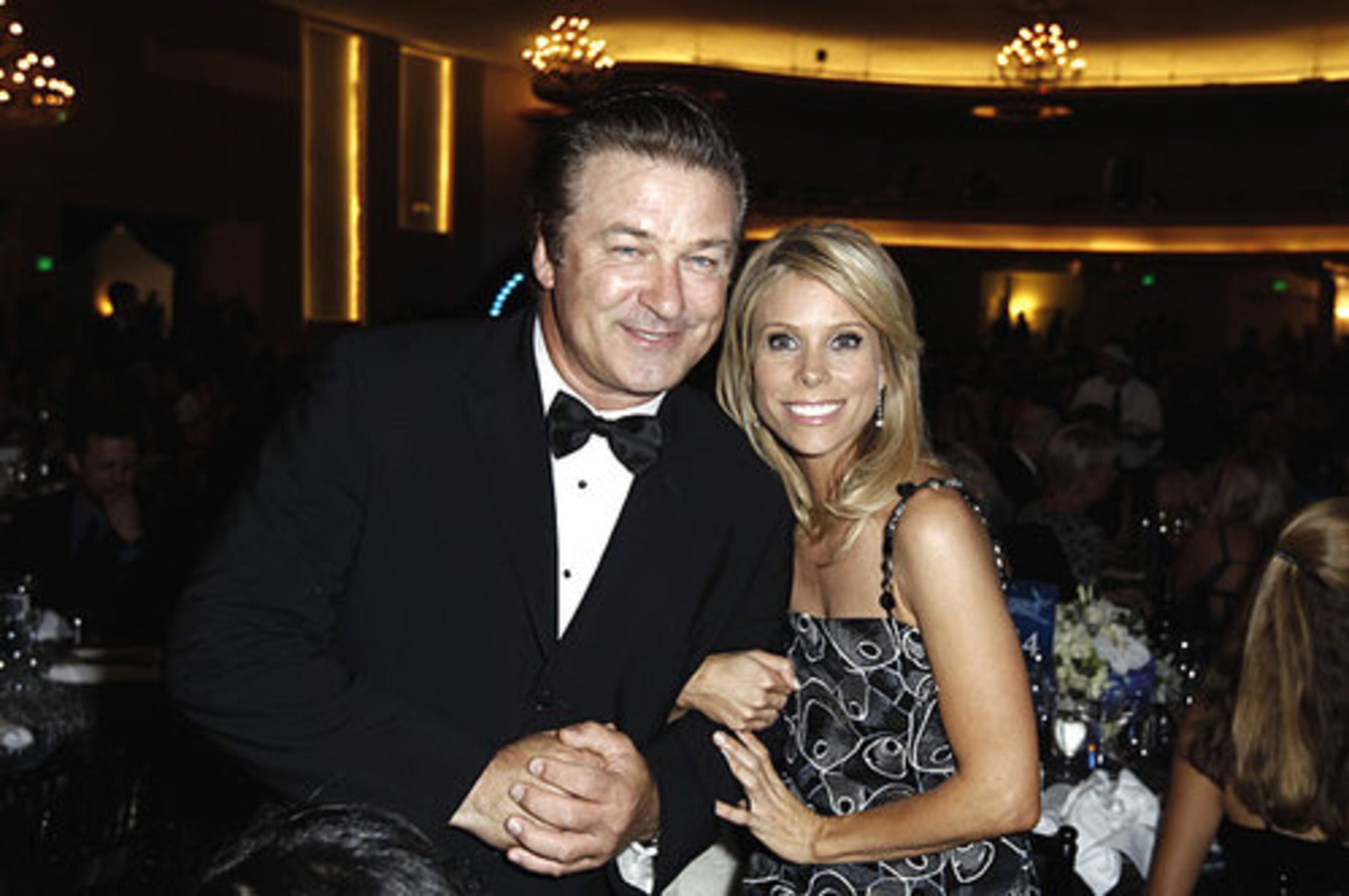 Alec Baldwin, left, and actress Cheryl Hines.