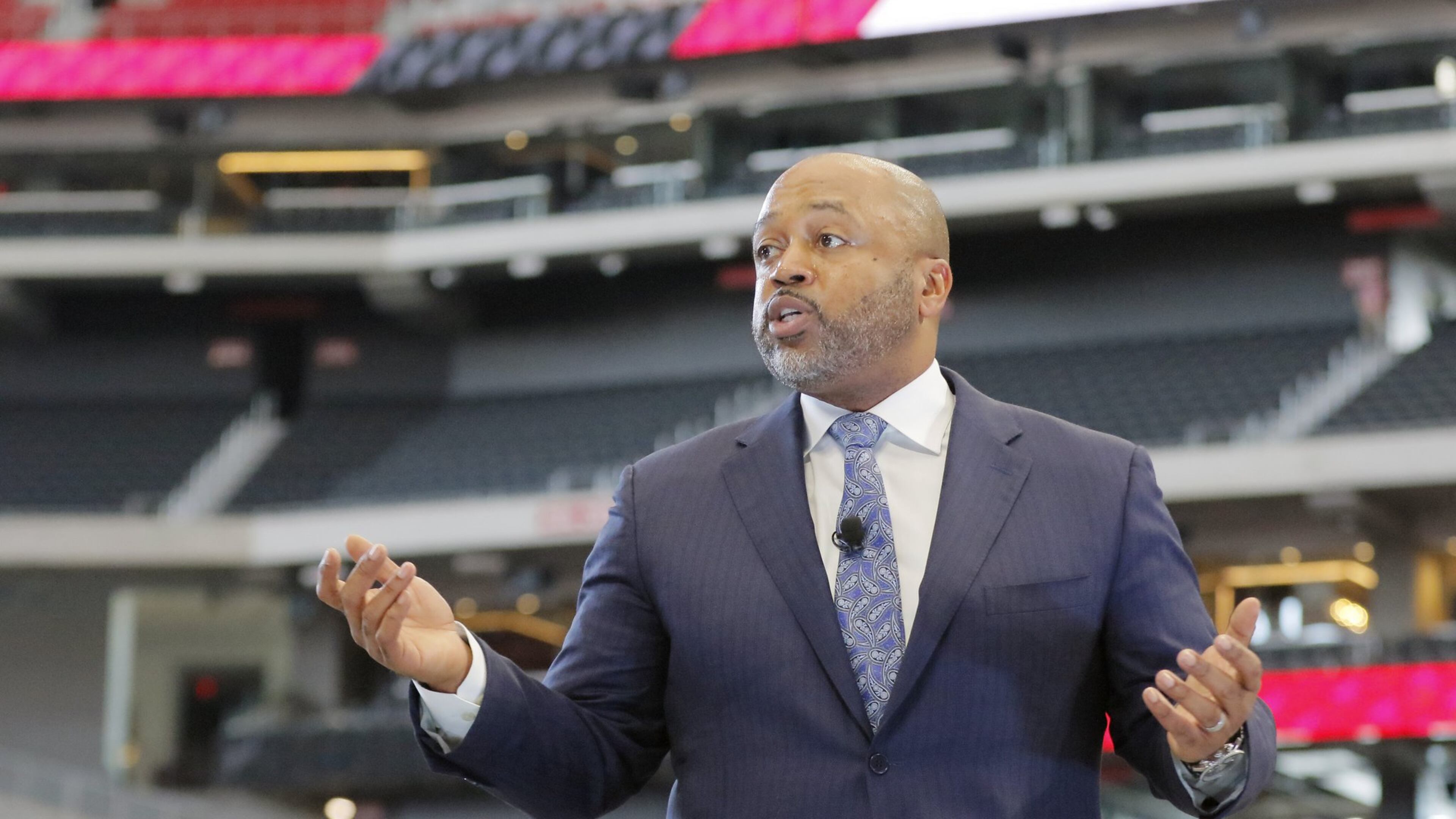 Russell Stokes, the CEO of GE Power, speaks at the Metro Atlanta Chamber annual meeting in November. BOB ANDRES /BANDRES@AJC.COM