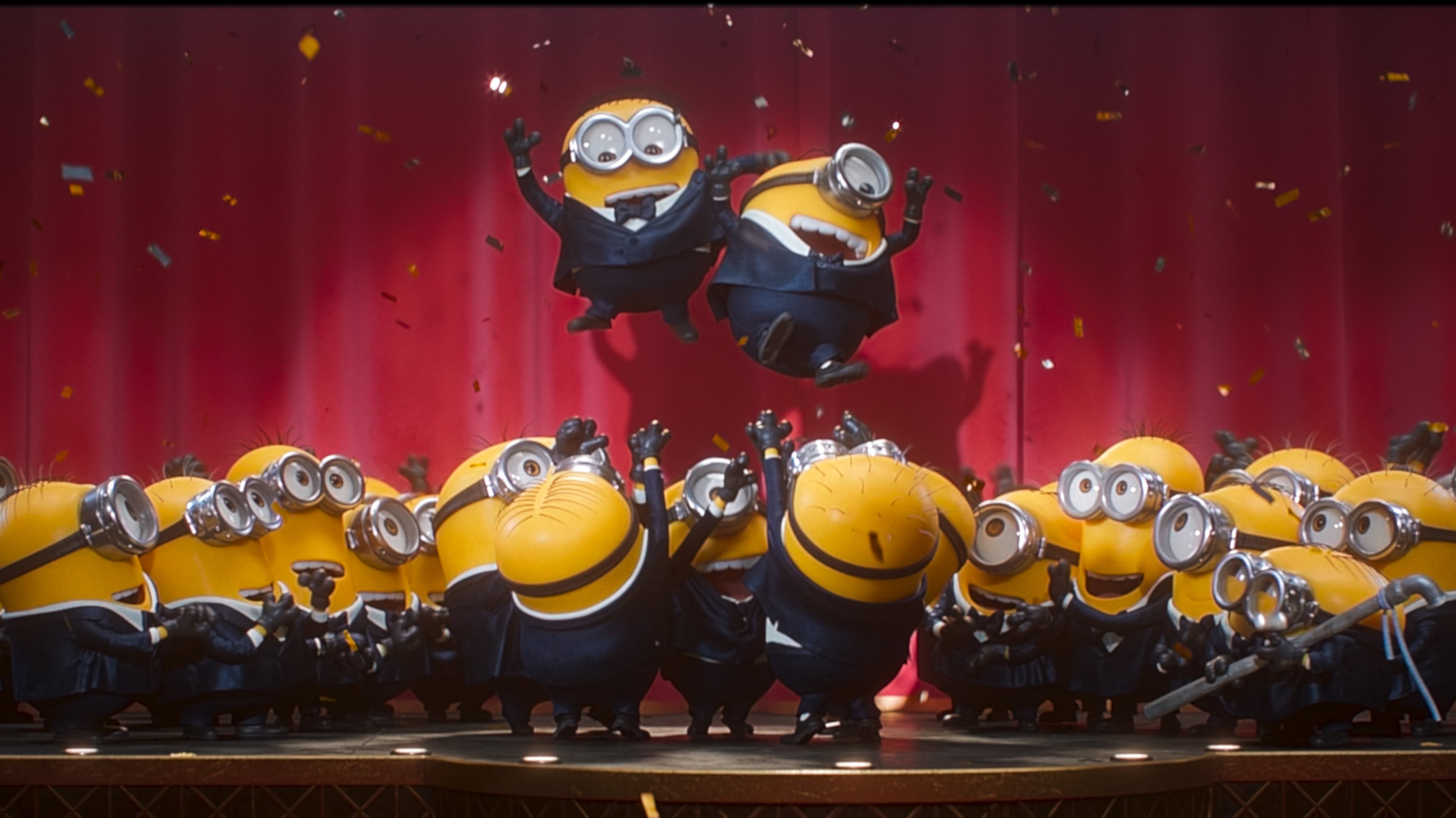 This image released by Universal Pictures shows a scene from Illumination's "Minions & Monsters." (Universal Pictures via AP)