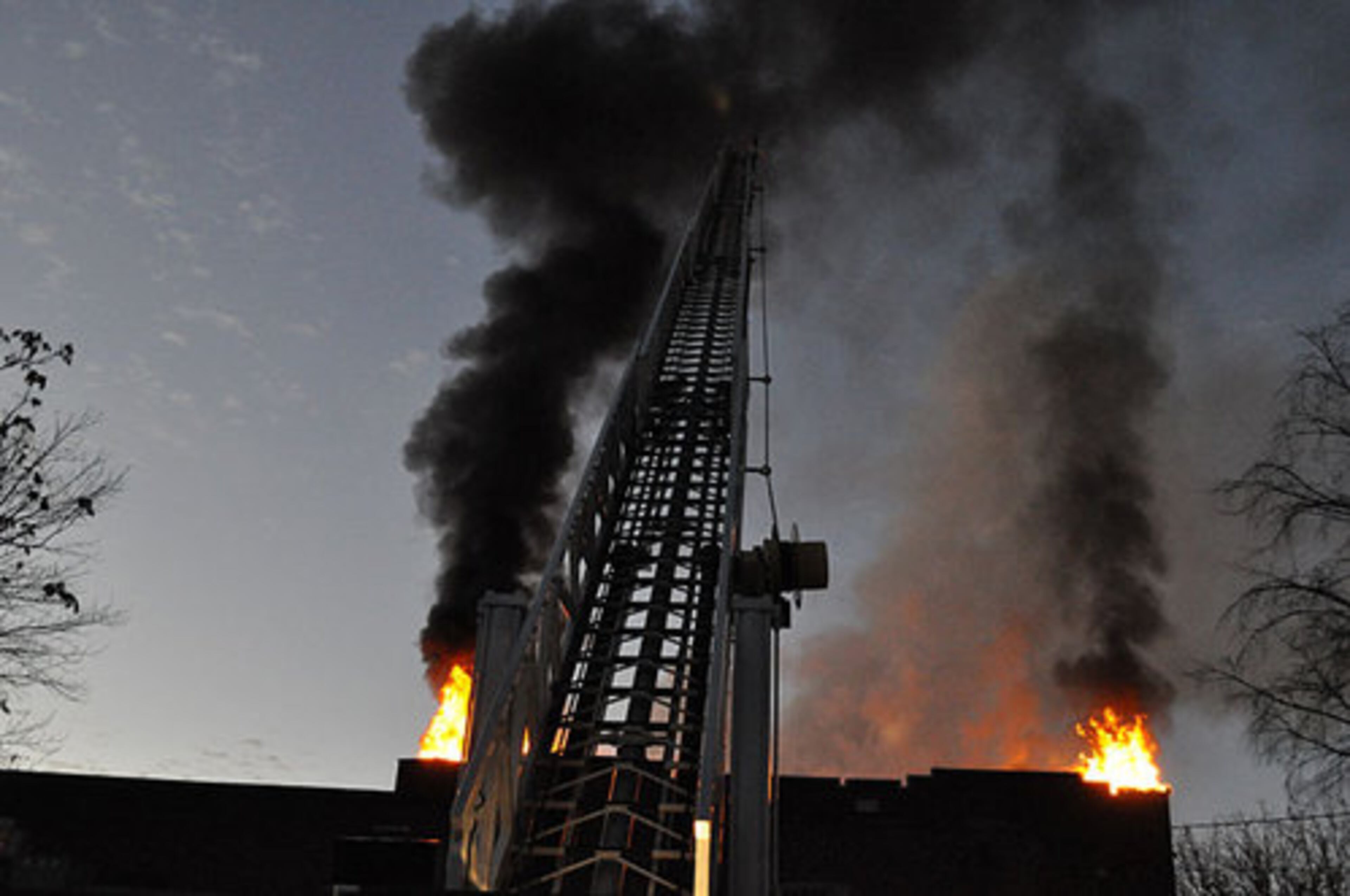 The fire at Kipp West Atlanta Young Scholars Academy in northwest Atlanta was largely under control by 8:15 a.m., Friday, Dec. 10, 2010.