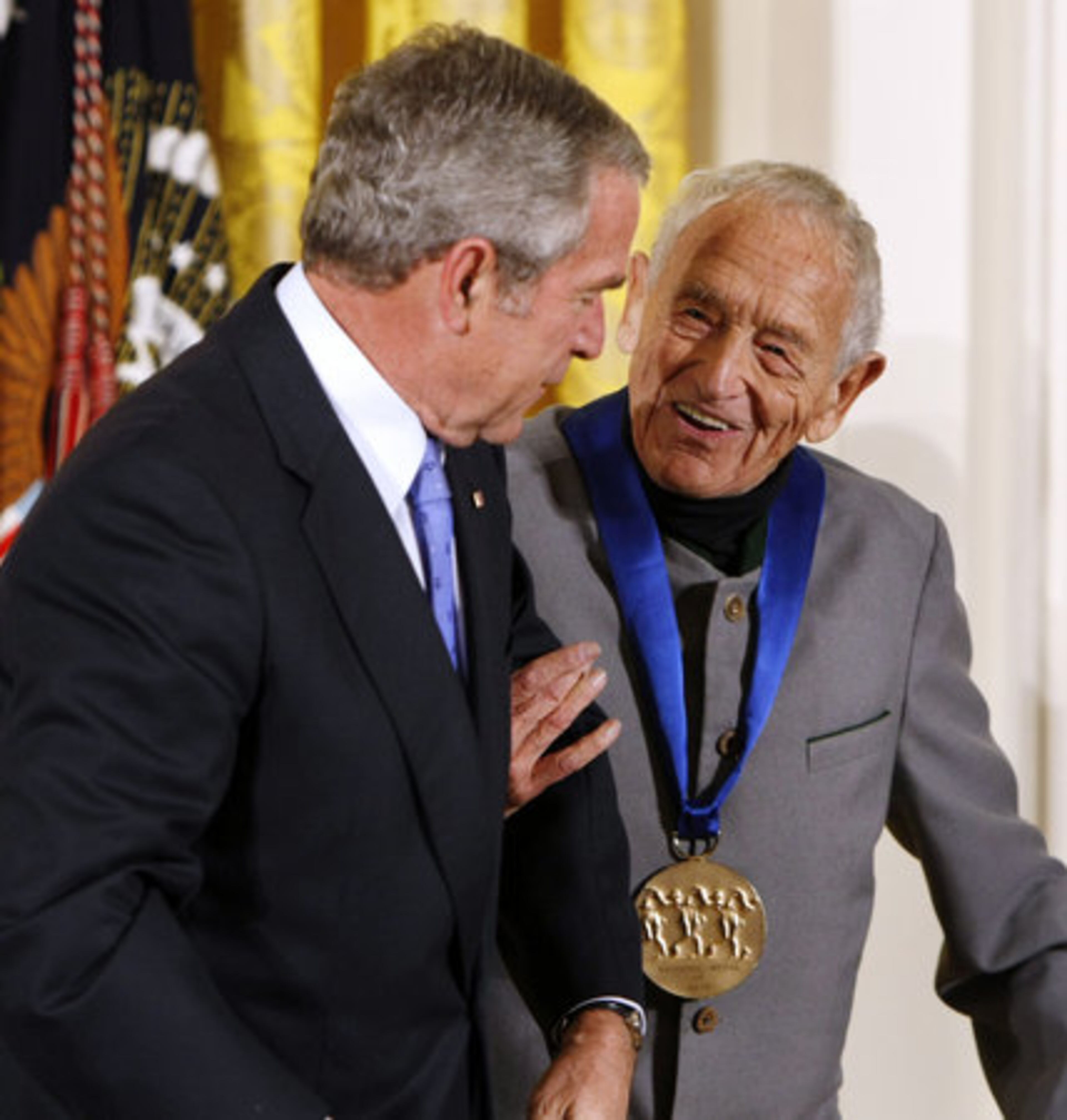 Wyeth received the 2007 National Medal of Arts from President Bush in 2007. Despite decades of acclaim, Wyeth remained a secretive man who prefered to work alone and rarely gave interviews.