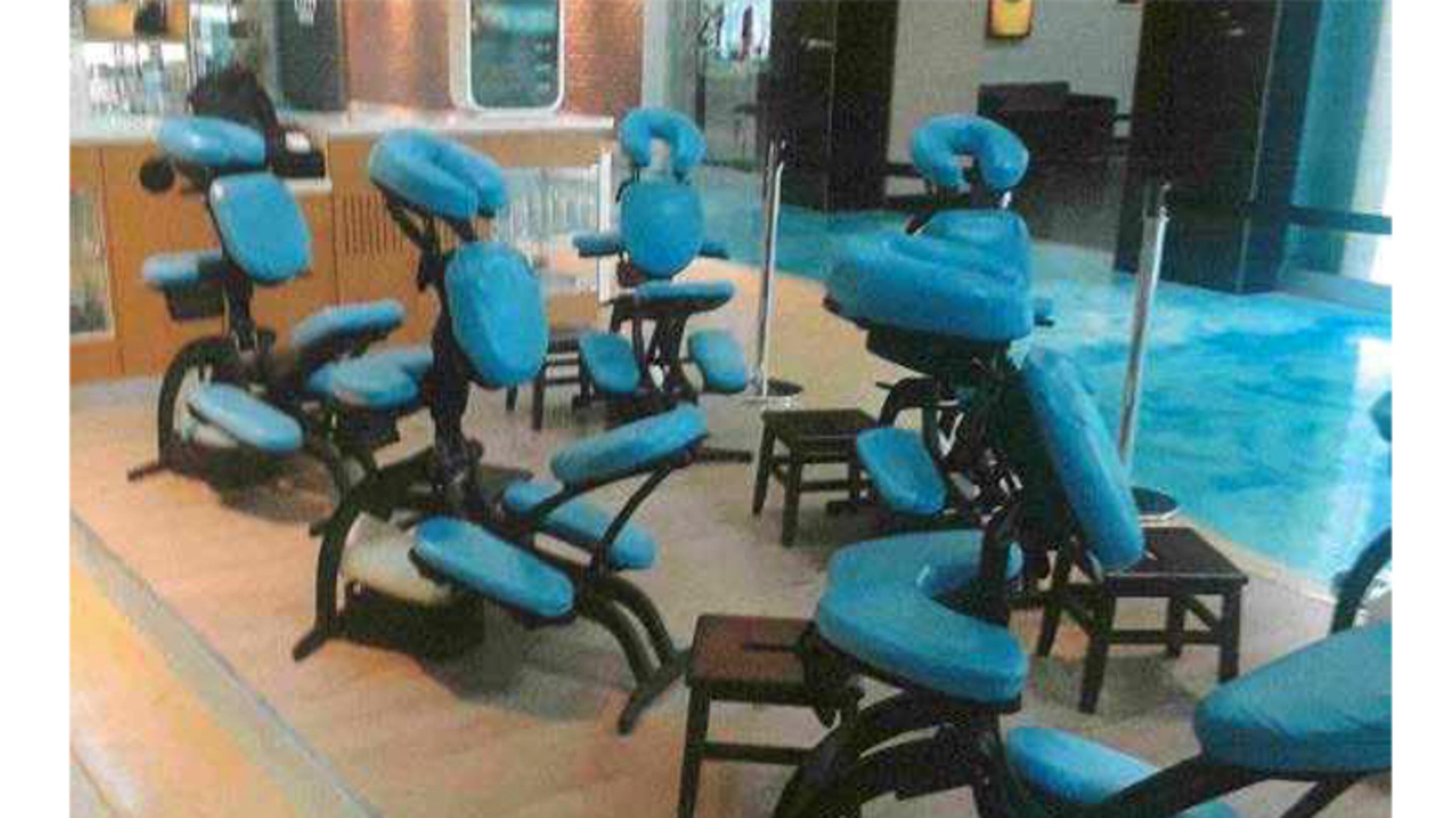 Massage chairs like these would be used by a massage business approved for the Outlet Shoppes of Atlanta by the Woodstock City Council. CITY OF WOODSTOCK