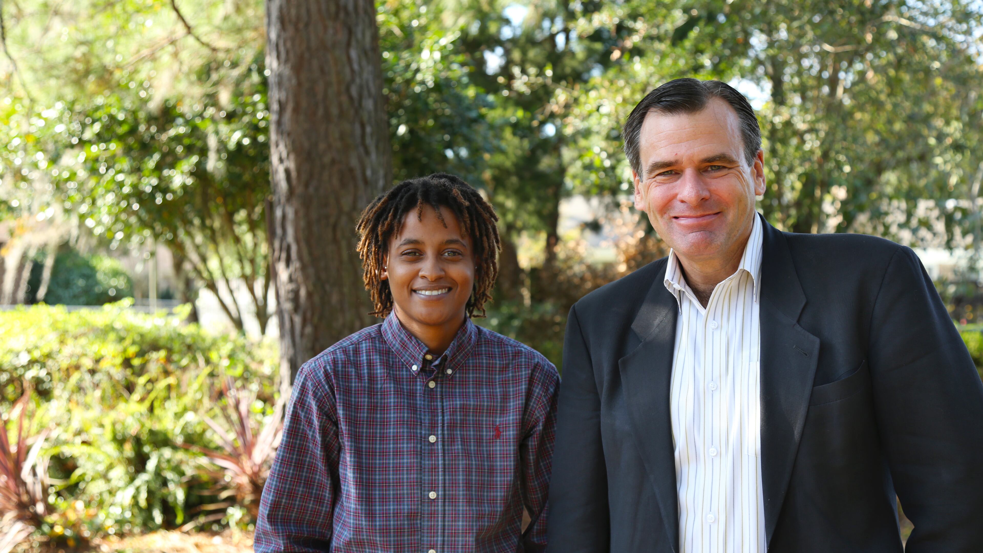 Plaintiff Jameka Evans and her lawyer, Lambda Legal’s Greg Nevins. (courtesy of Lambda Legal)
