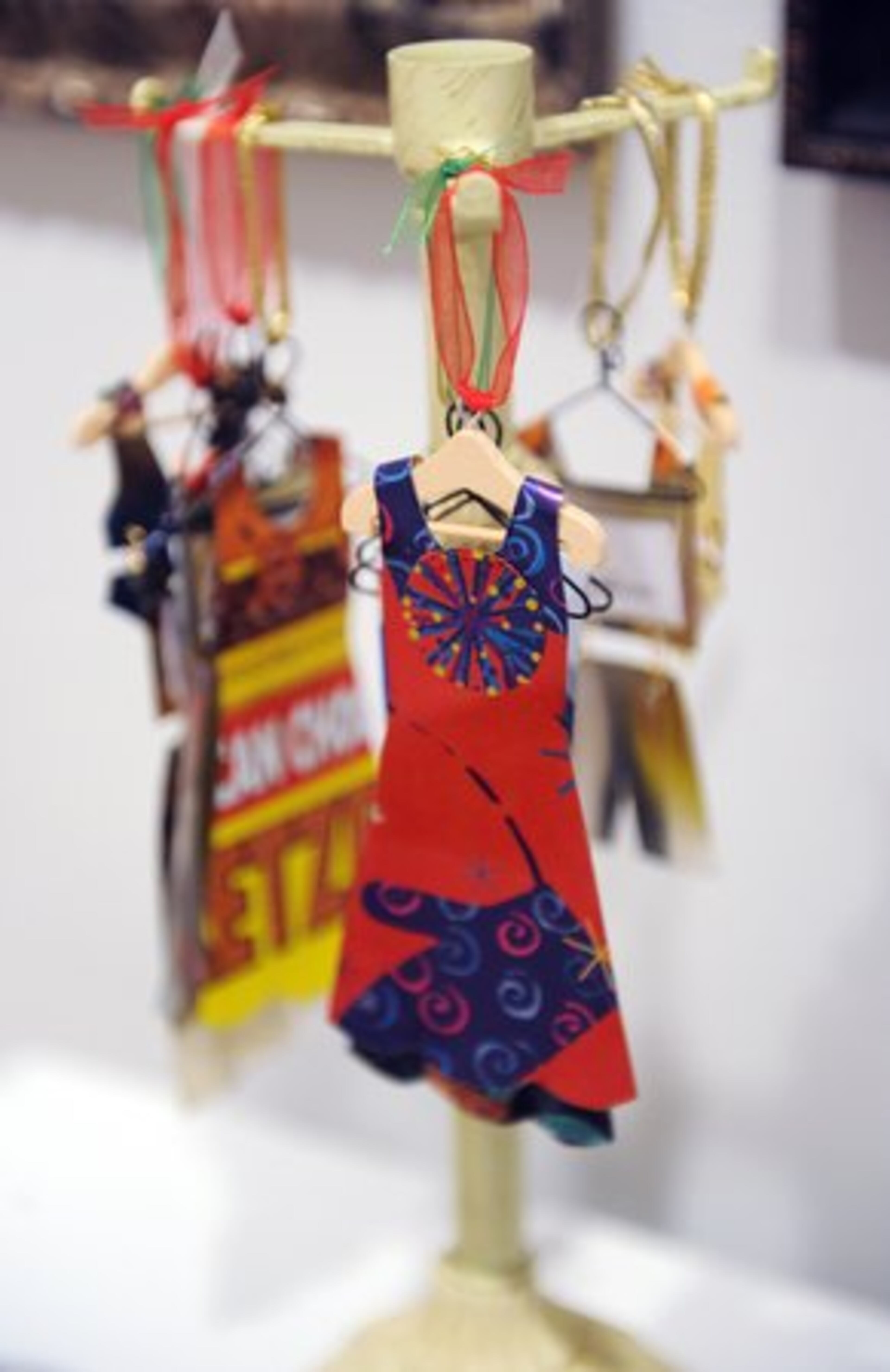 Metal clothing ornaments, $6, by artist Barbara O'Connell at the Holiday Artists Market at the Spruill Center for the Arts in Dunwoody.