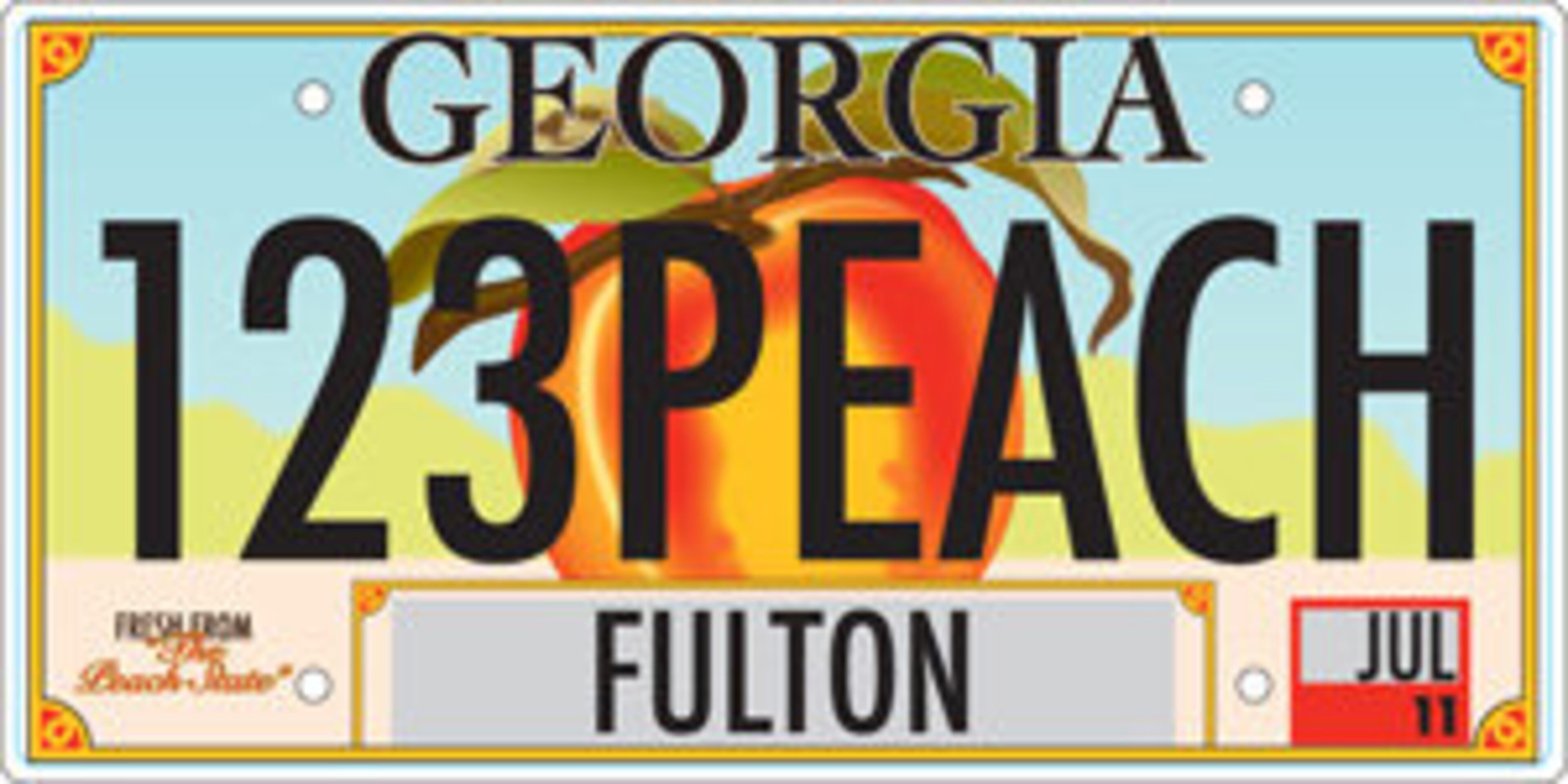 Georgia is asking for your input in the new general issue license plate design. Which one is your favorite?