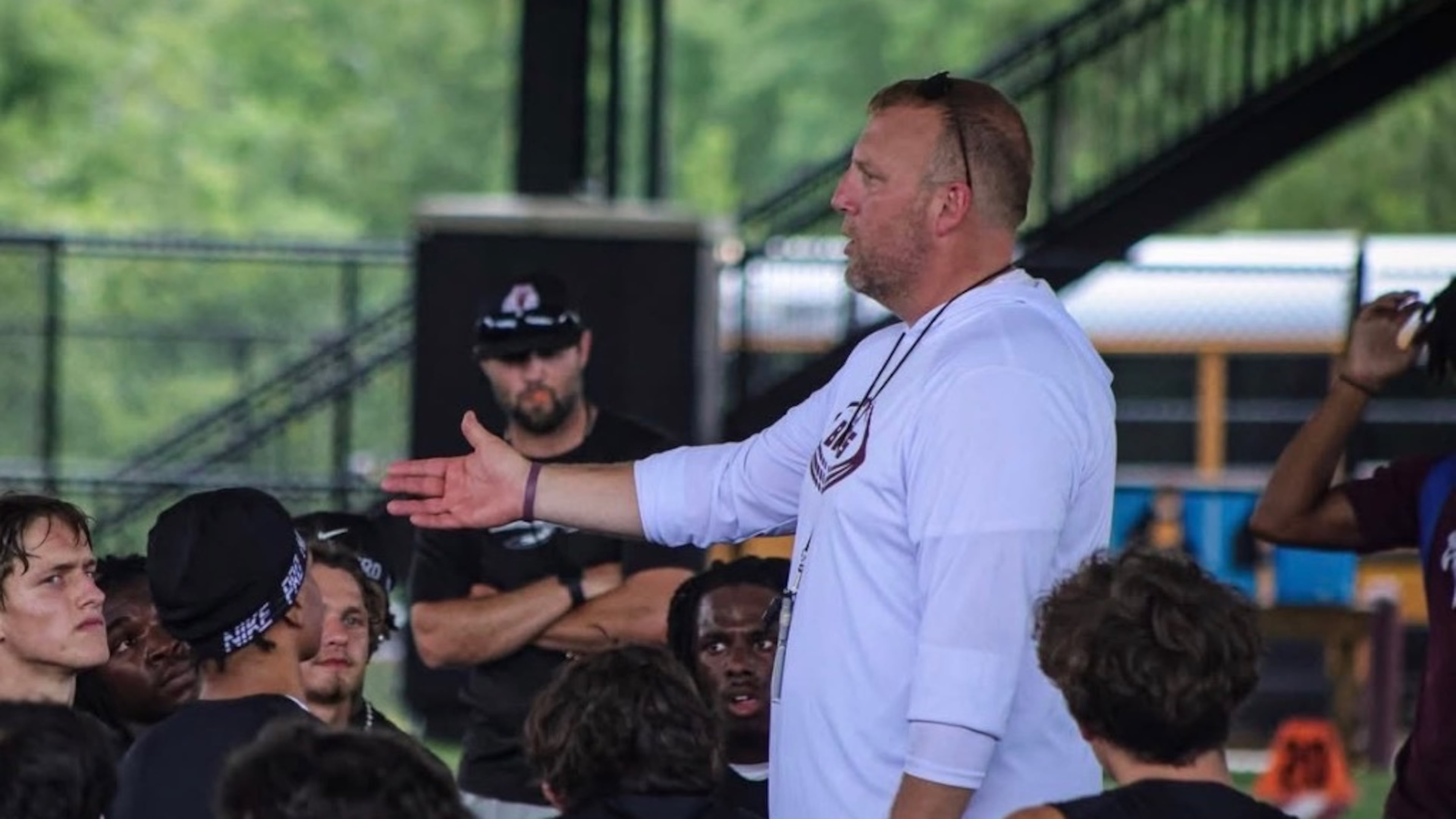Shane Lasseter is in his sixth season as head football coach at Heard County, the No. 1-ranked team in Class 2A entering the 2026 season. Lasseter has spent his entire coaching career, spanning 23 seasons, at his alma mater. (Courtesy of Brooke Cabe)
