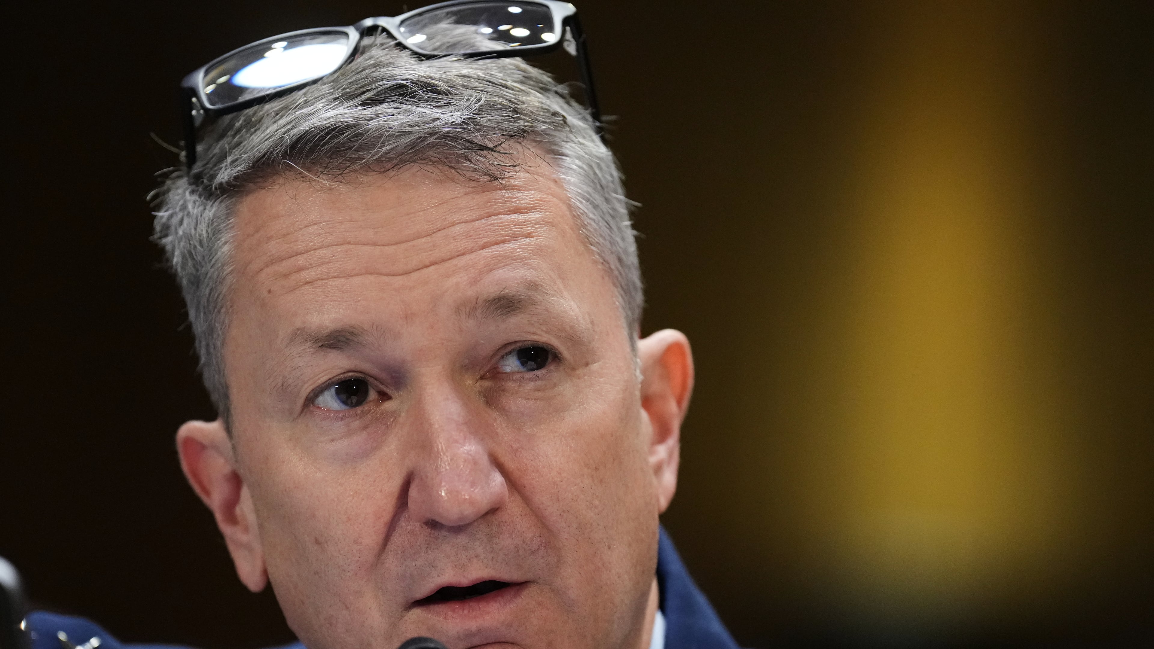 FILE - Chairman of the Joint Chiefs of Staff Gen. Dan Caine testifies at a Senate Appropriations Committee hearing, July 21, 2026, on Capitol Hill in Washington. (AP Photo/Jacquelyn Martin, file)