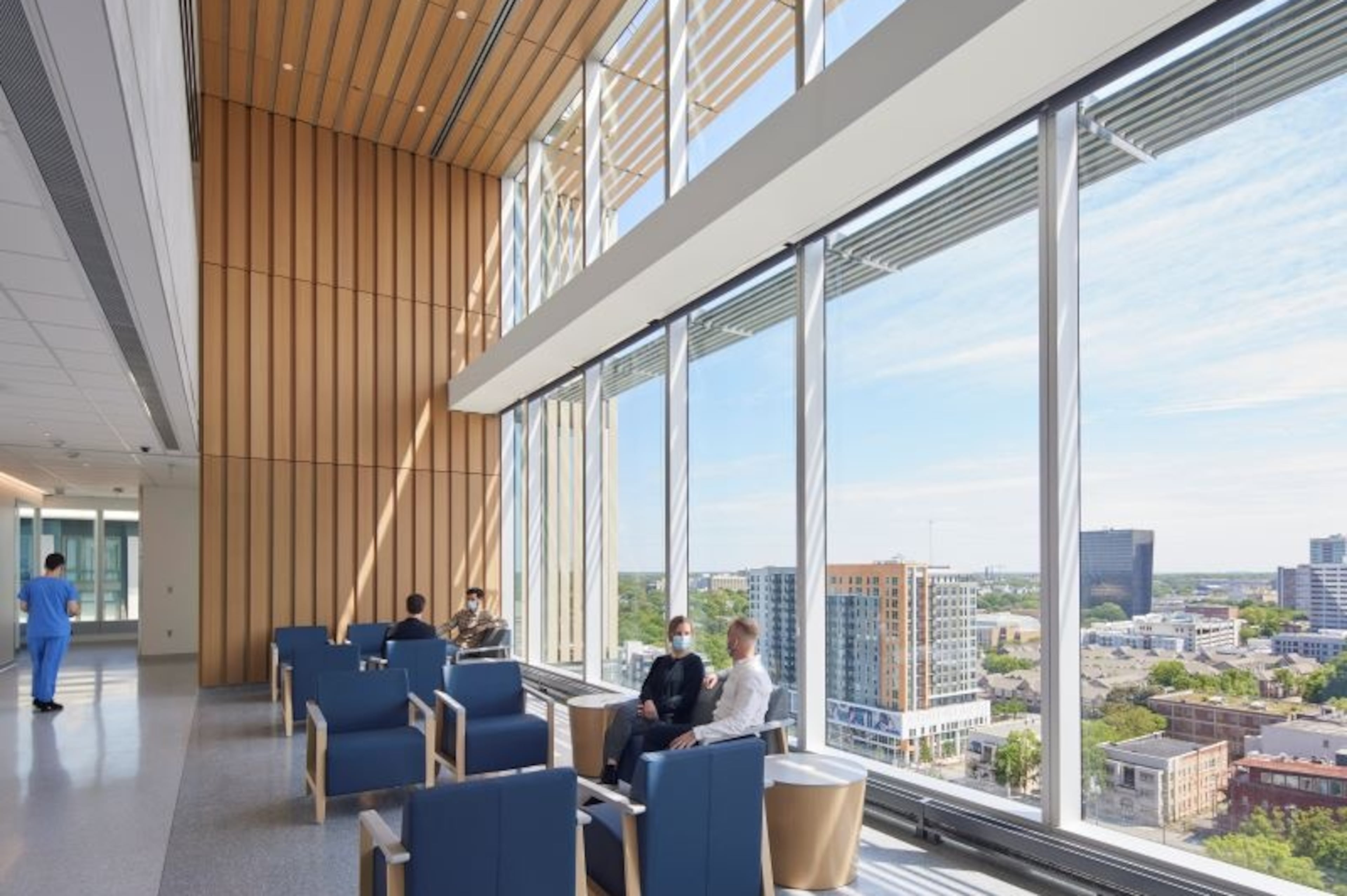 "Care community lounges" at Winship at Emory Midtown