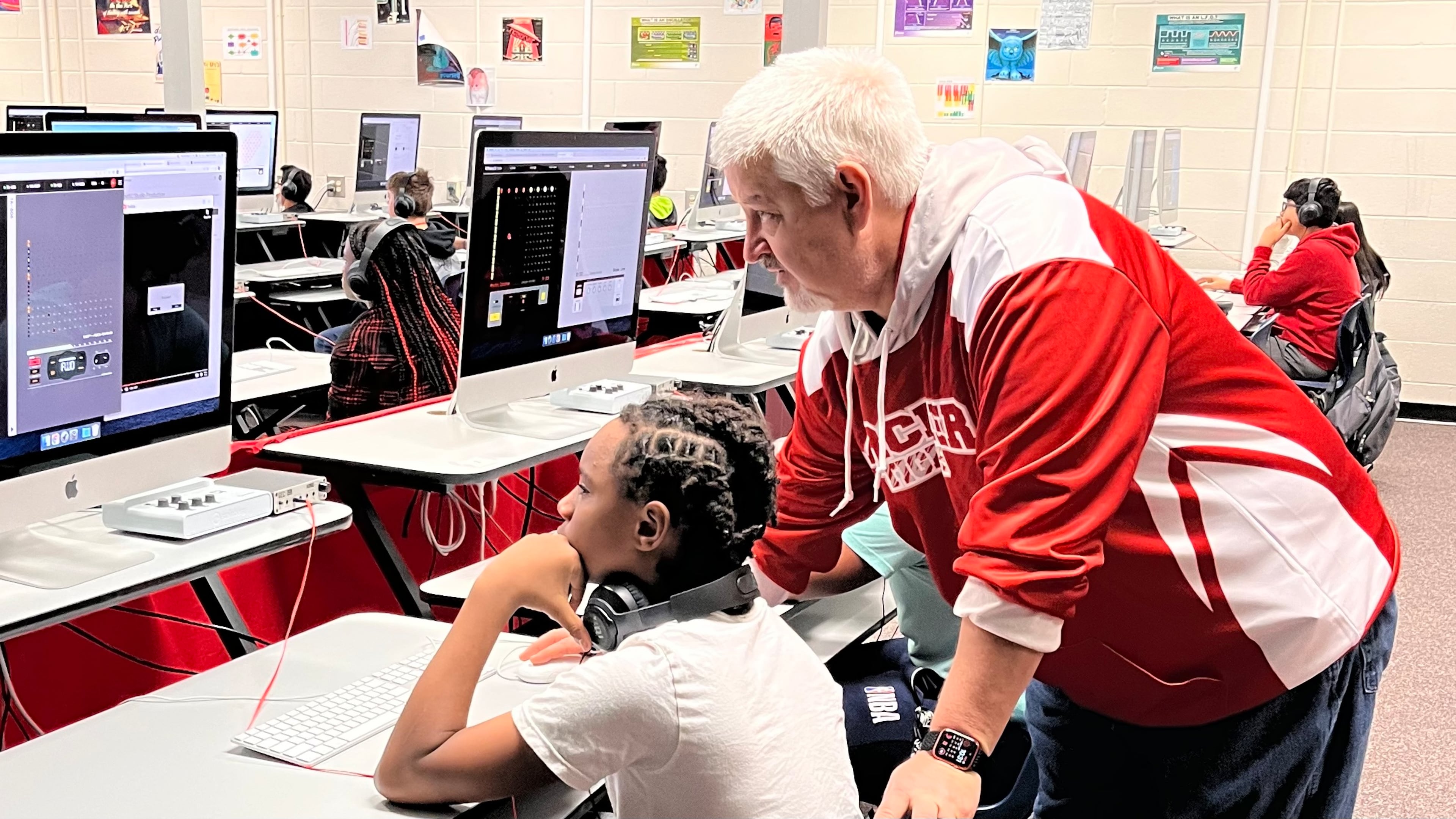McConnell Middle School teacher Heath Jones was recently named the 2023 Teacher of the Year by the nonprofit Technology in Music Education for his dedication to introducing students and teachers to music technology.
