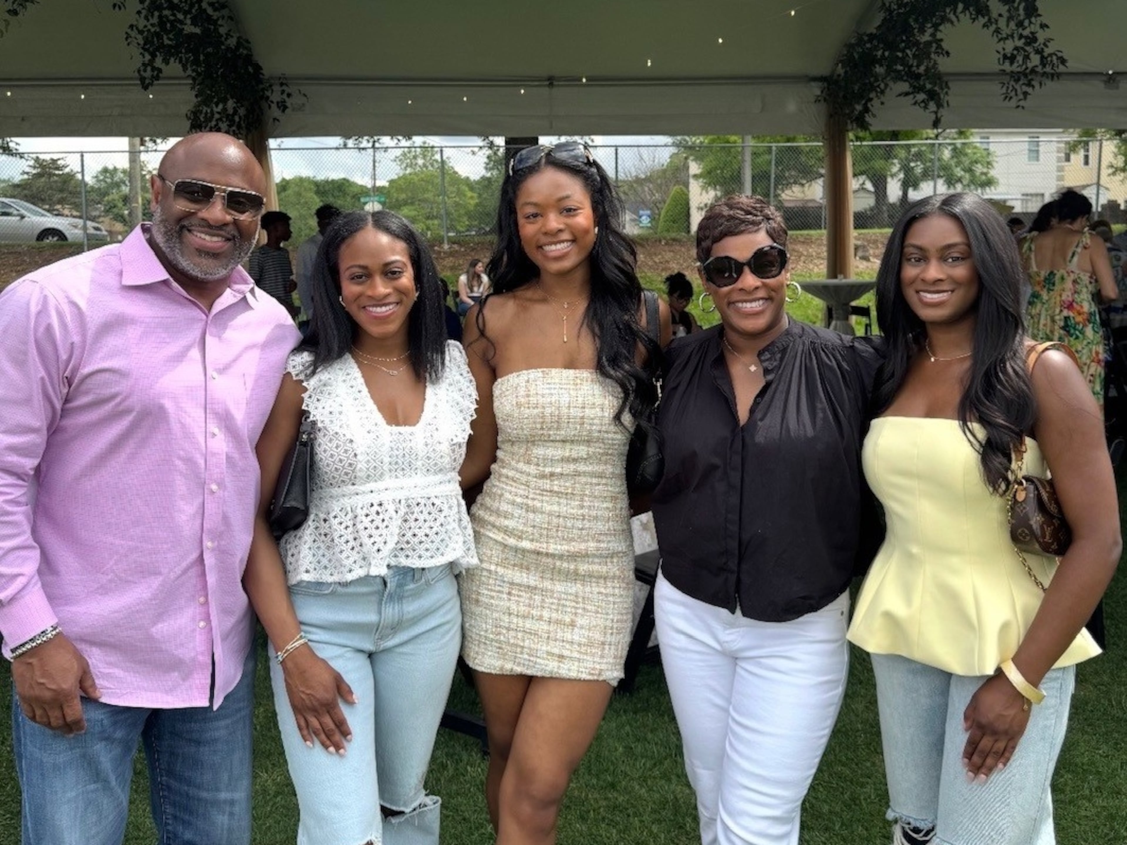 Reginald Leonard (left) and his wife have watched three daughters leave home for college. He said trusting the foundation they built as parents helped him navigate the transition.(Courtesy of Leonard Family)