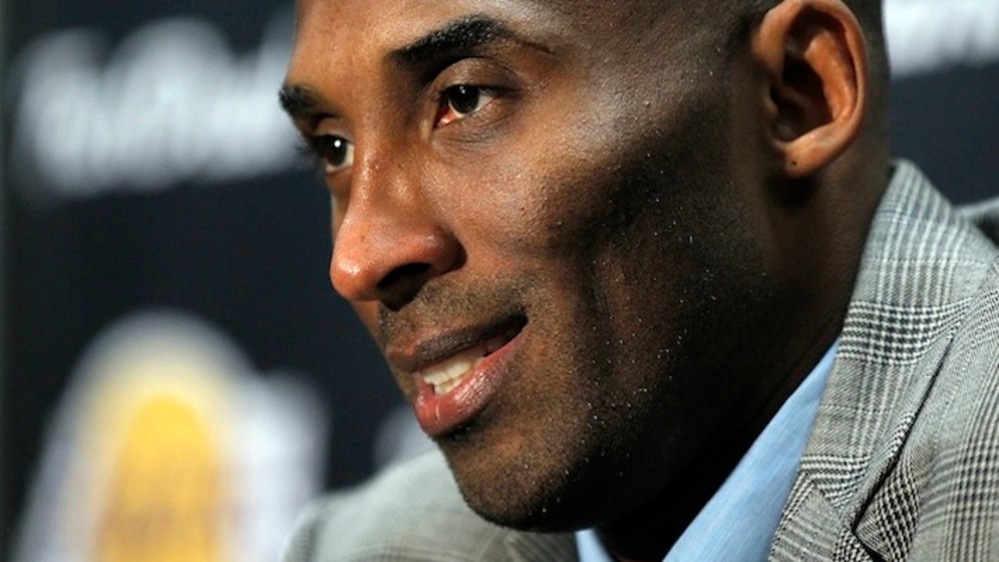 Los Angeles Lakers forward Kobe Bryant talks at news conference on why he decided to announce his retirement prior to an NBA basketball game against the Indiana Pacers in Los Angeles, Sunday, Nov. 29, 2015. The Pacers won 107-103. (AP Photo/Alex Gallardo)
