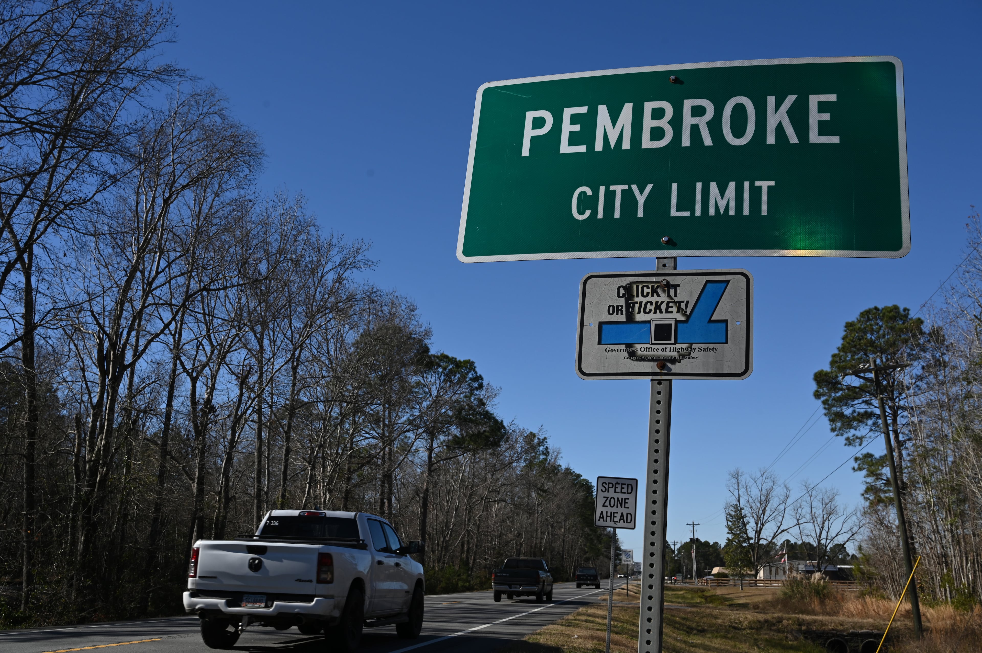 Pembroke is the closest town to the Hyundai Metaplant, an EV assembly factory. The town, population 2,500, has approved projects that include more than 2,900 yet-to-be-built homes. (Hyosub Shin/AJC)