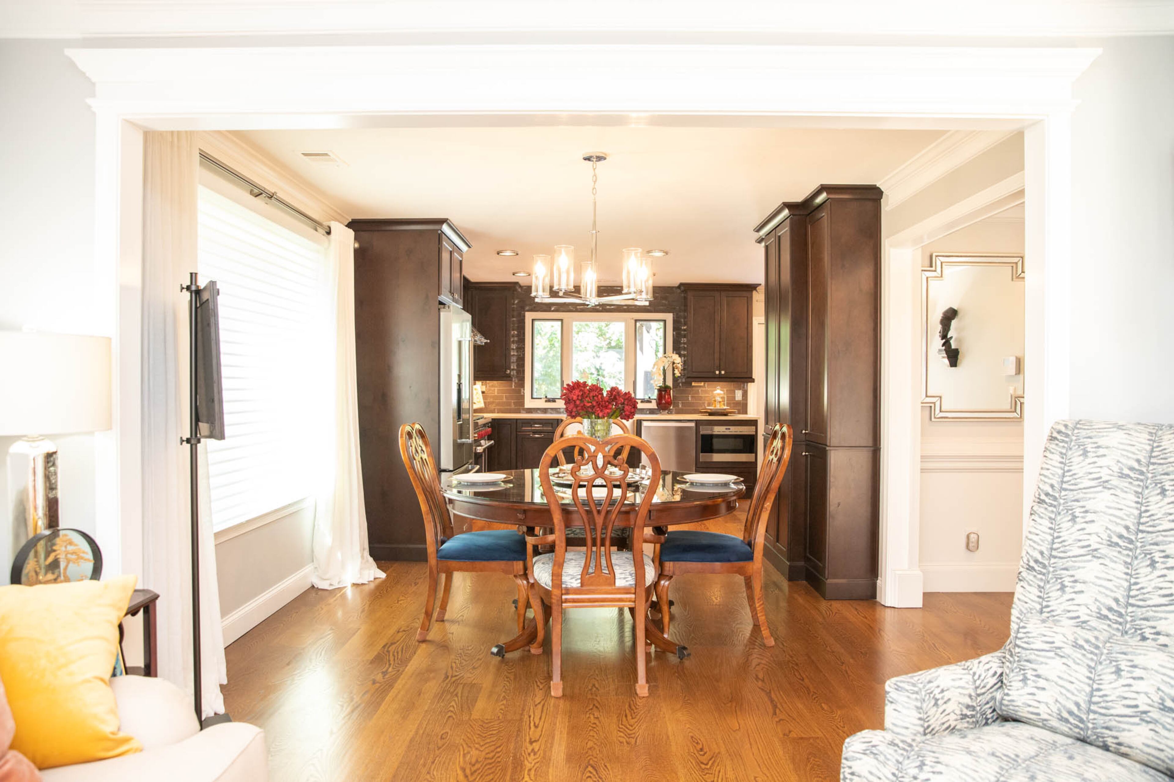 When Kenneth and Liza Hare renovated the first floor of their Stone Mountain home in 2018 they removed a wall so that the kitchen flowed easily into the living areas and to the outdoor living space. Text by Shannon Dominy/Photo by Reynolds Rogers