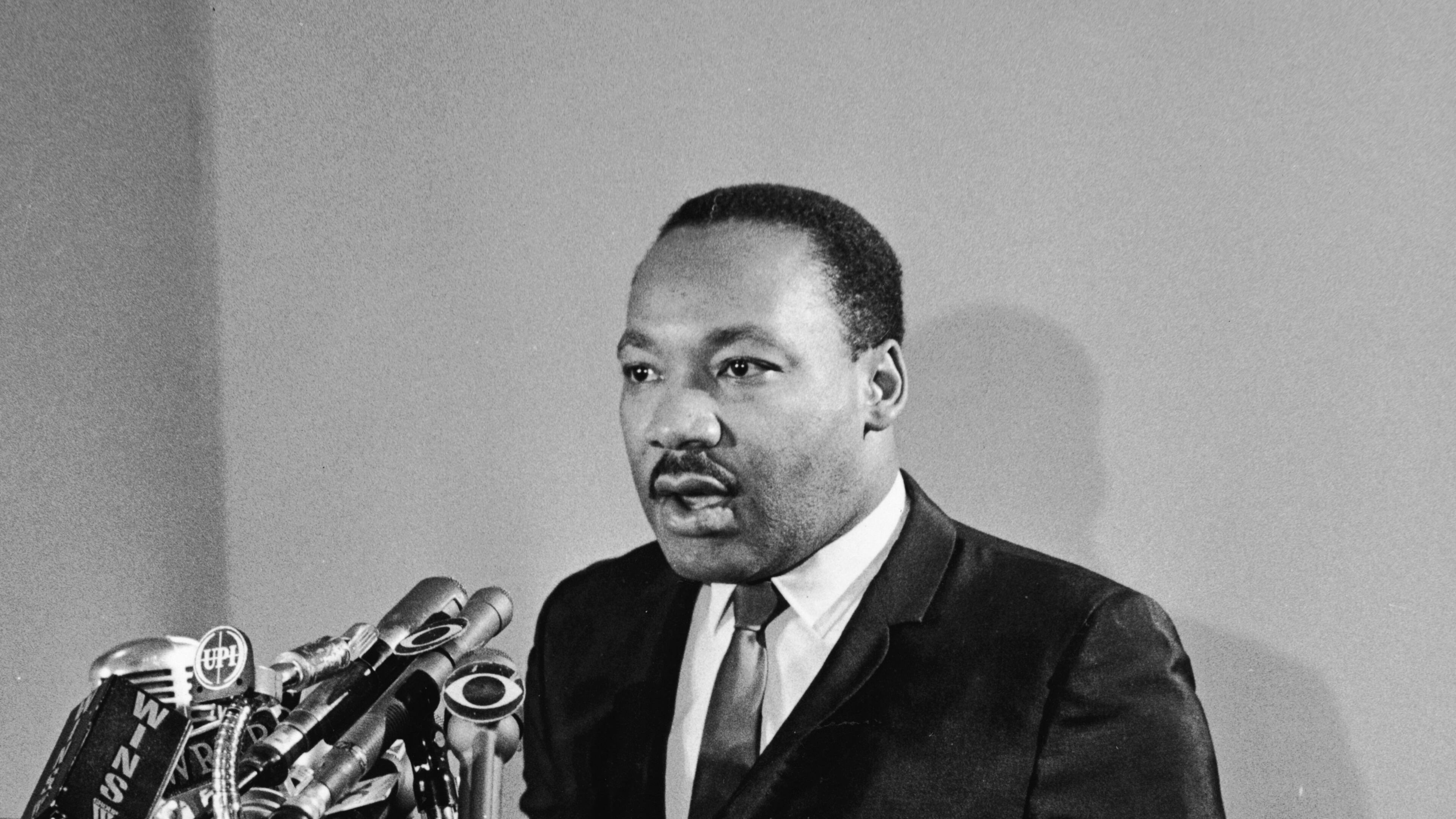 American Civil Rights leader Martin Luther King, Jr. (1929-1968) speaks at a press conference for Clergy & Laymen Concerned About Vietnam, held at the Belmont Plaza Hotel, New York City, January 12, 1968. He announced the Poor People's March On Washington at this event. (Photo by John Goodwin/Getty Images) American Civil Rights leader Martin Luther King, Jr. (1929-1968) speaks at a press conference for Clergy & Laymen Concerned About Vietnam, held at the Belmont Plaza Hotel, New York City, January 12, 1968. He announced the Poor People's March On Washington at this event. (Photo by John Goodwin/Getty Images)