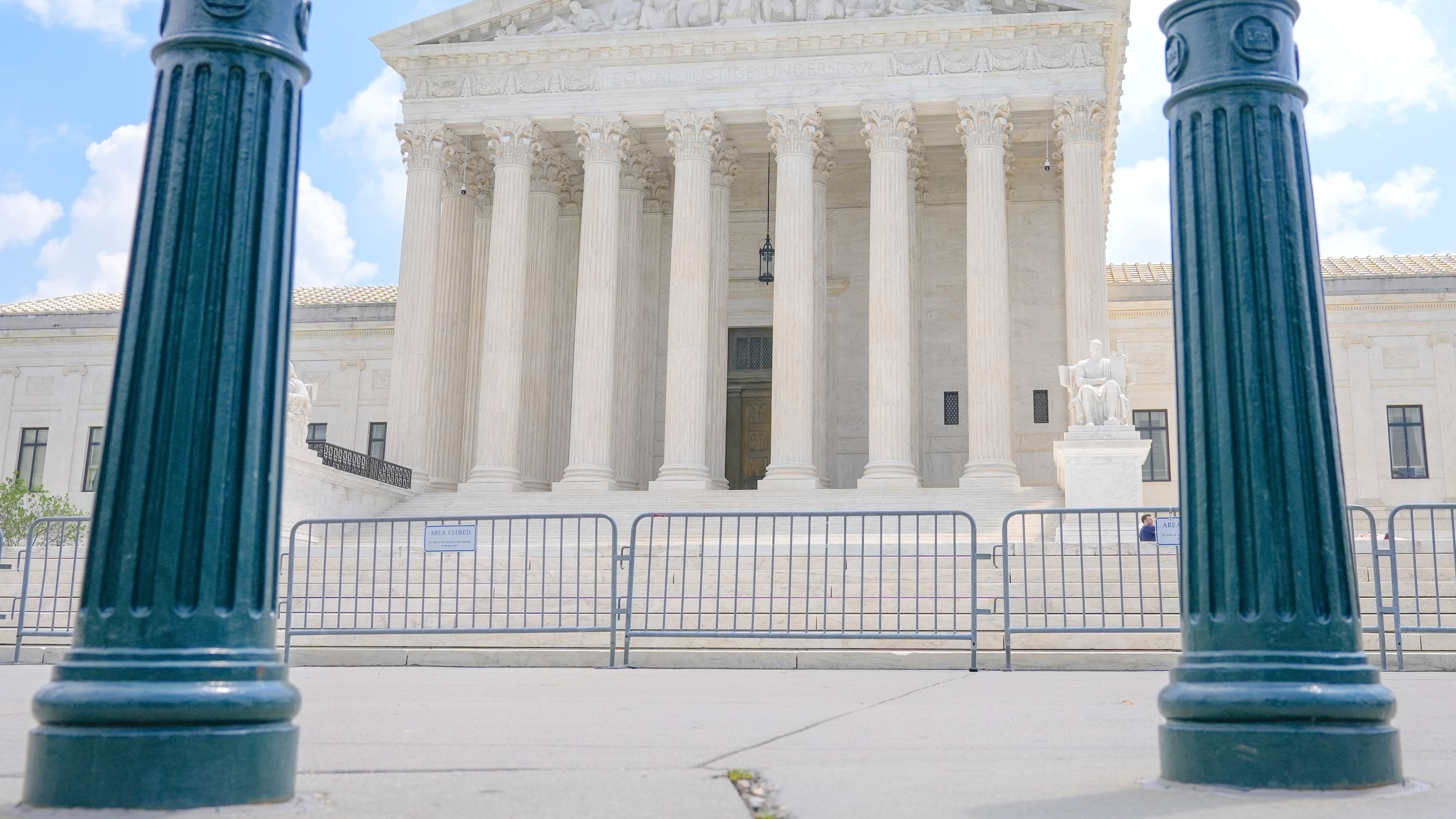 The U.S. Supreme Court is seen Monday, June 29, 2026, in Washington. (AP Photo/Mariam Zuhaib)
