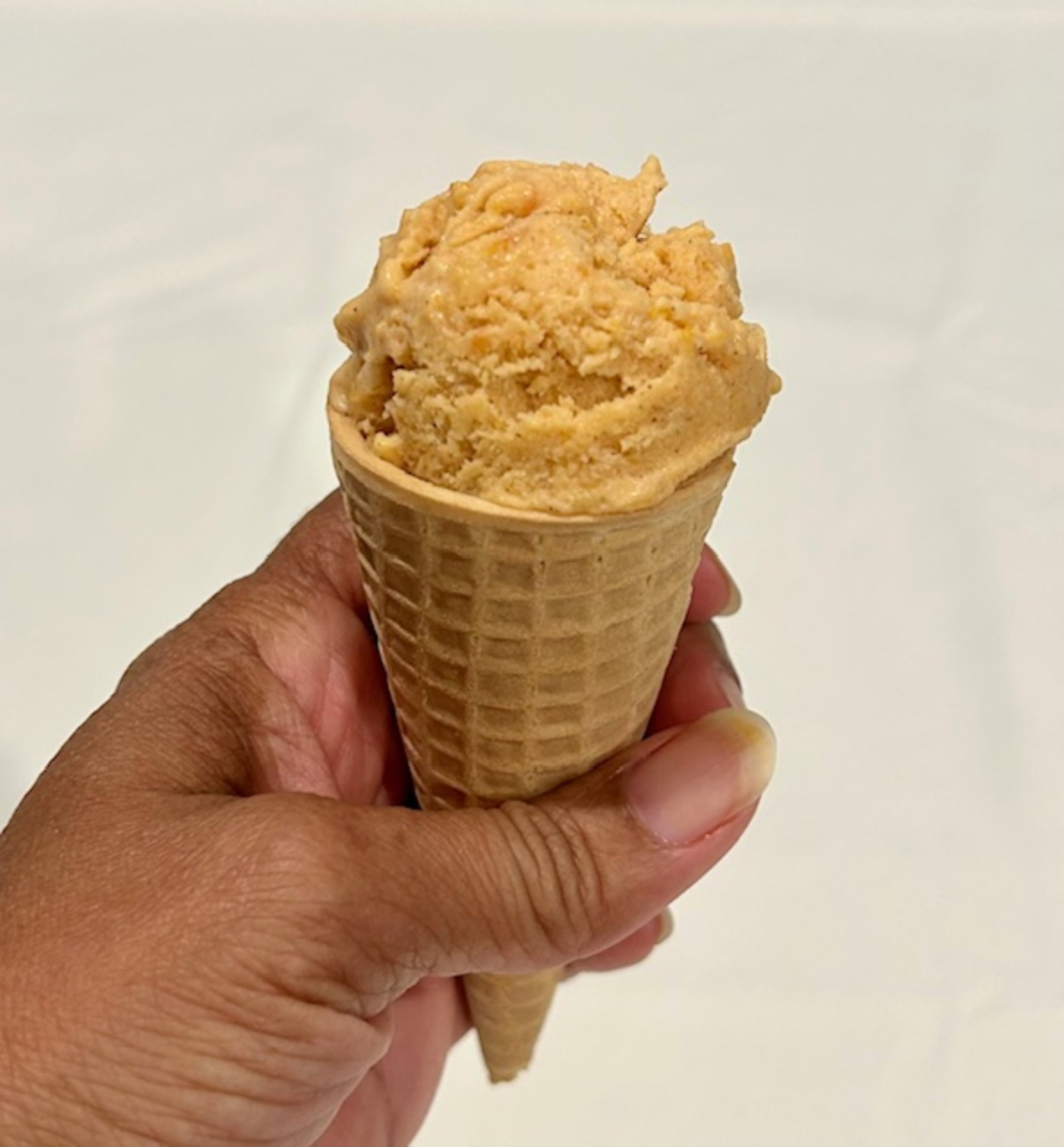 Karen Ervin of Yams Foods doesn’t just bake with sweet potatoes. She makes sweet potato ice cream, too. (Courtesy of Yams Foods)