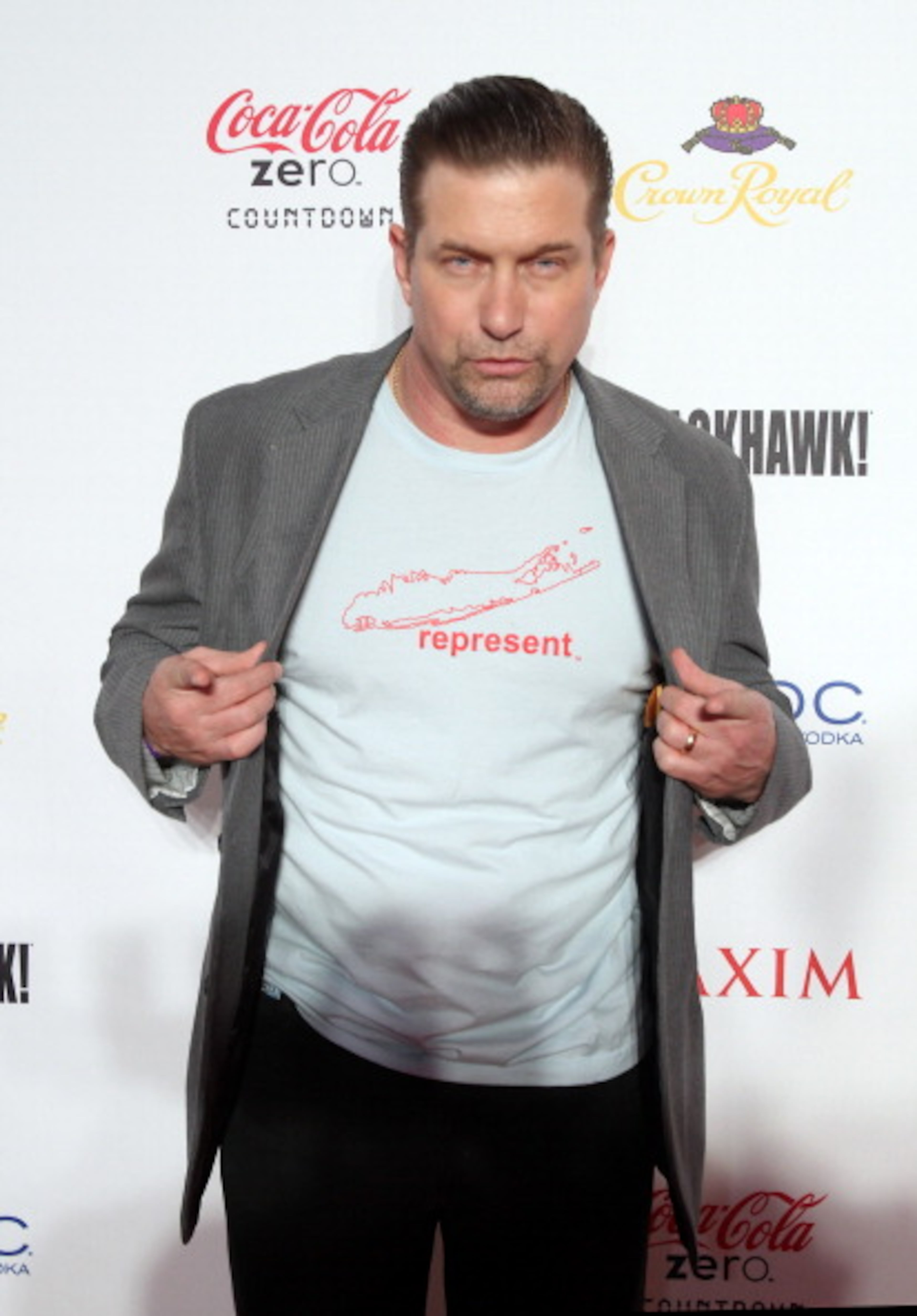 INDIANAPOLIS, IN - FEBRUARY 05: Stephen Baldwin attends Maxim Tailgate: Salute To Heroes With Coca Cola Zero, Crown Royal and Blackhawk on February 5, 2012 in Indianapolis, Indiana. (Photo by Tasos Katopodis/Getty Images for Maxim)